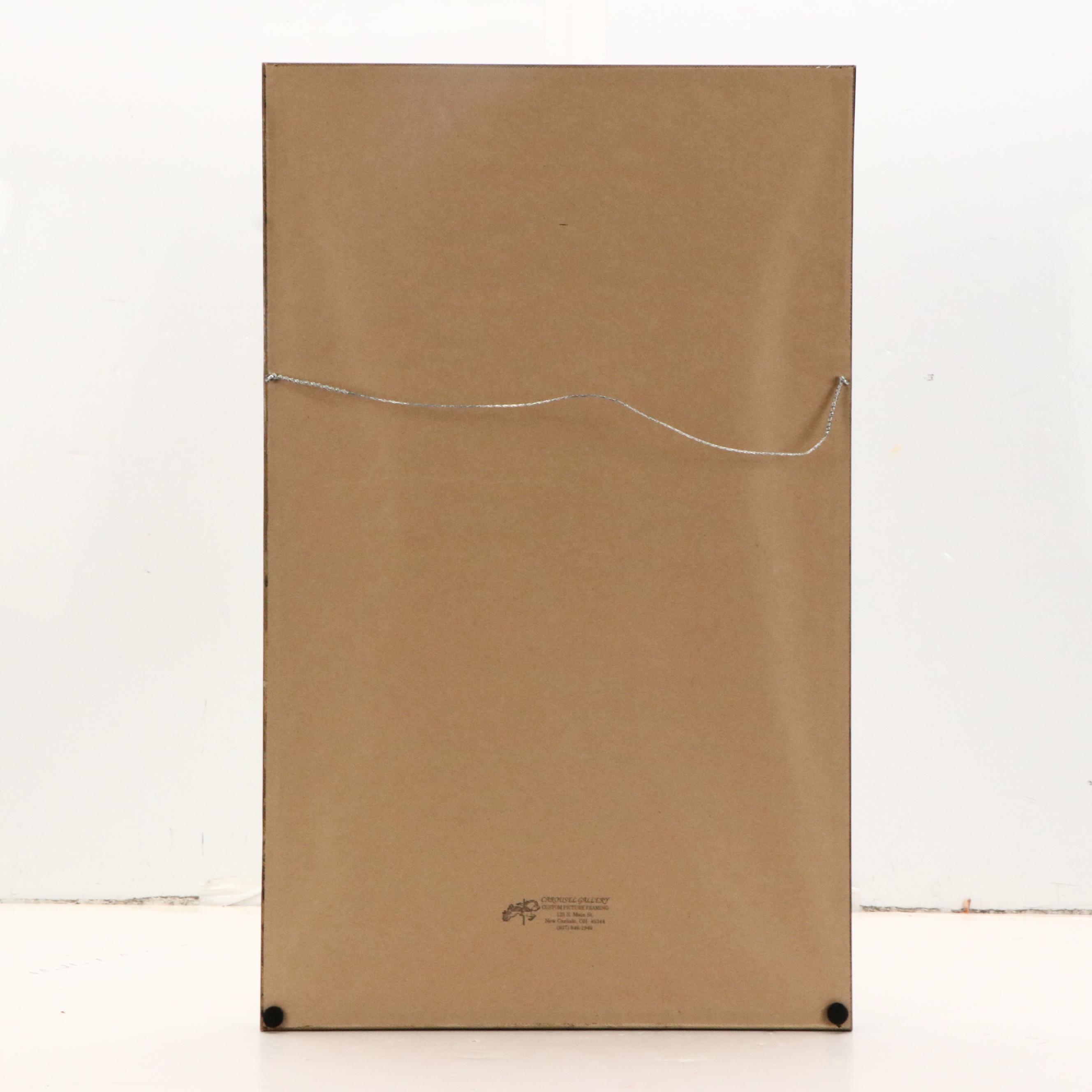 Offset Lithograph "General Patton's Miraculous Talk with God" with Patch