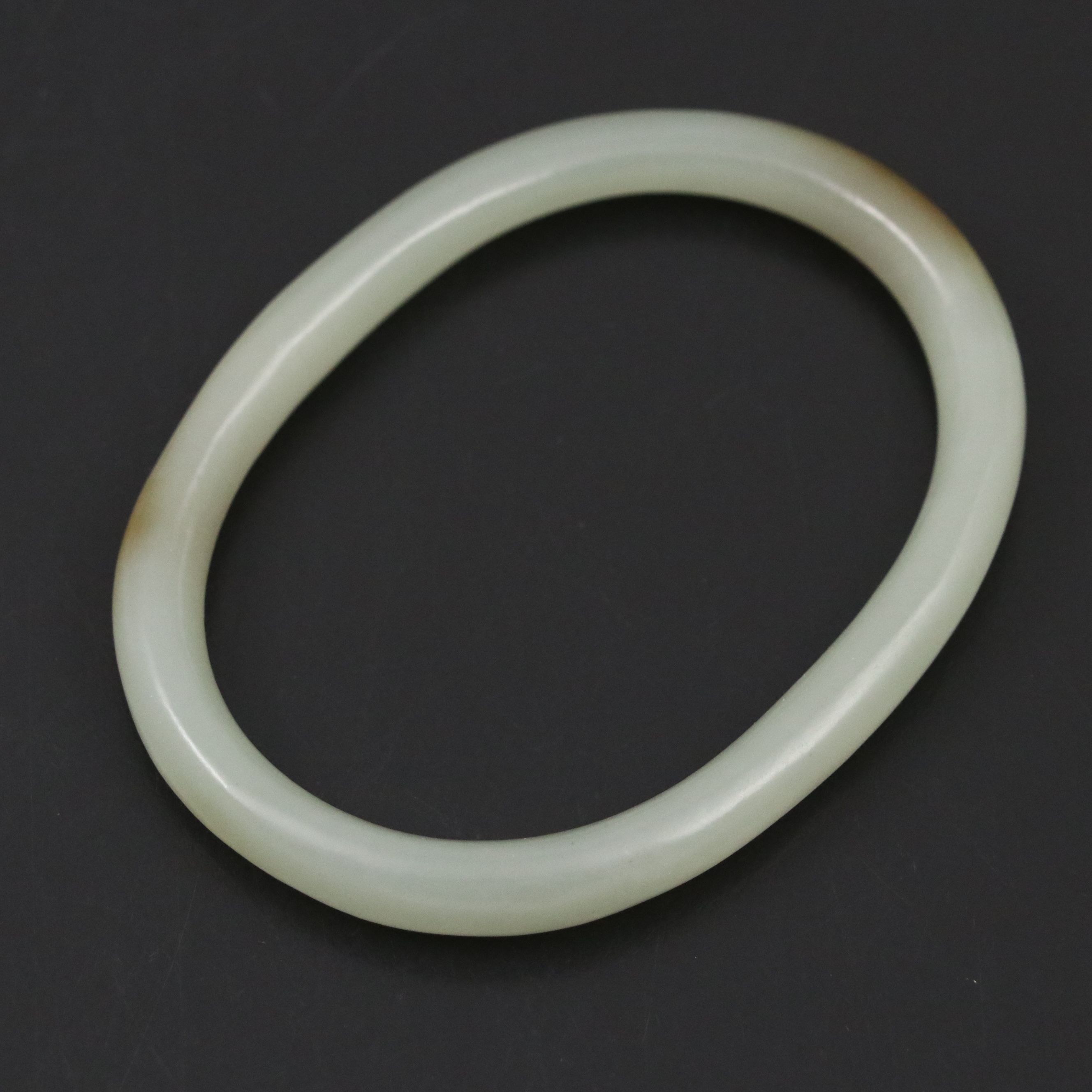 Chinese Carved Serpentine Bangle