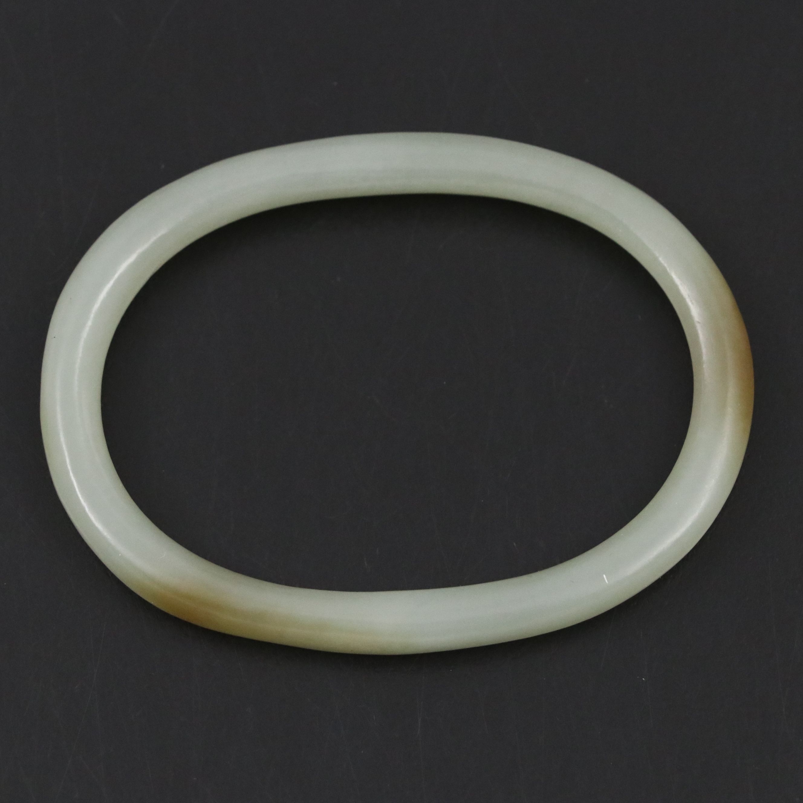 Chinese Carved Serpentine Bangle