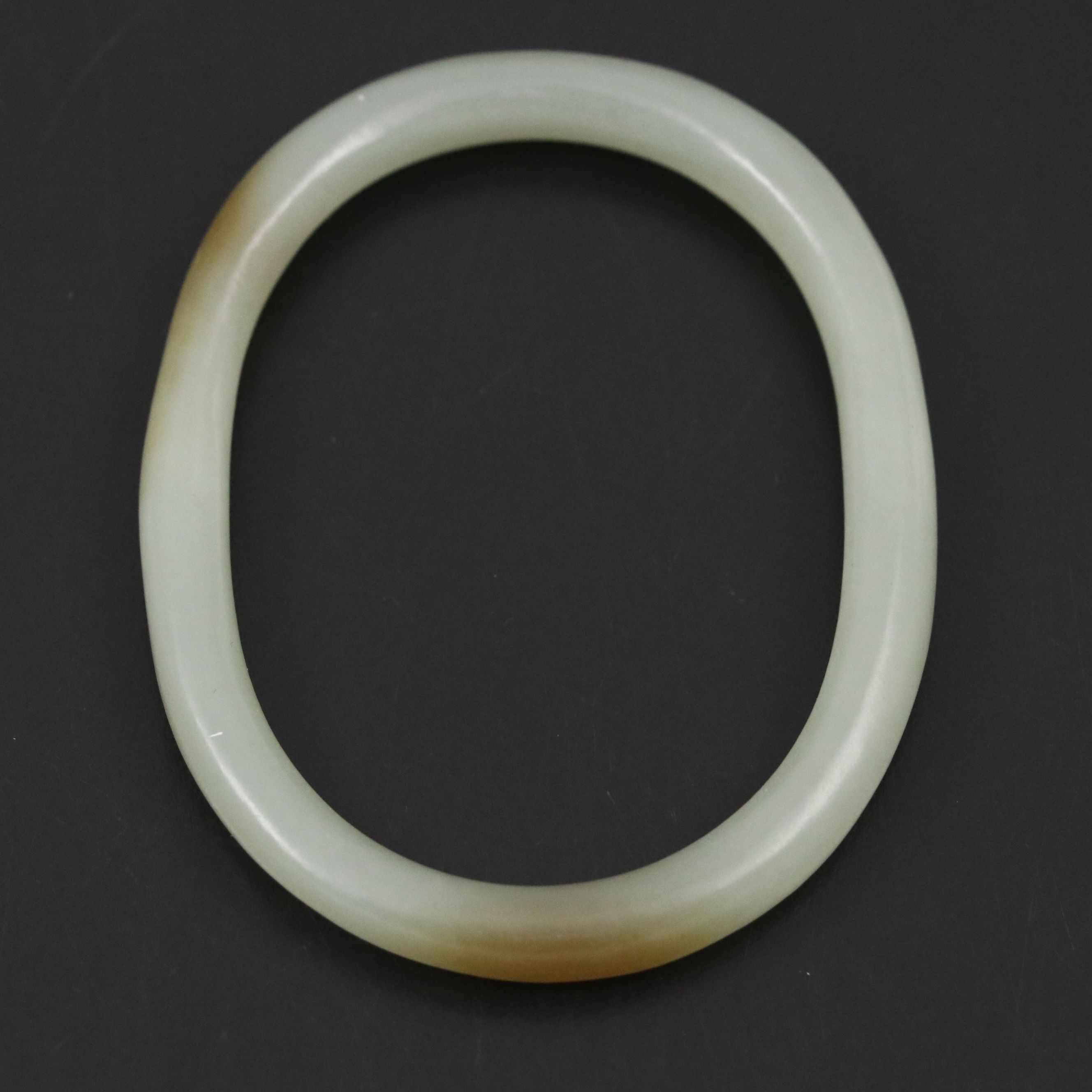 Chinese Carved Serpentine Bangle