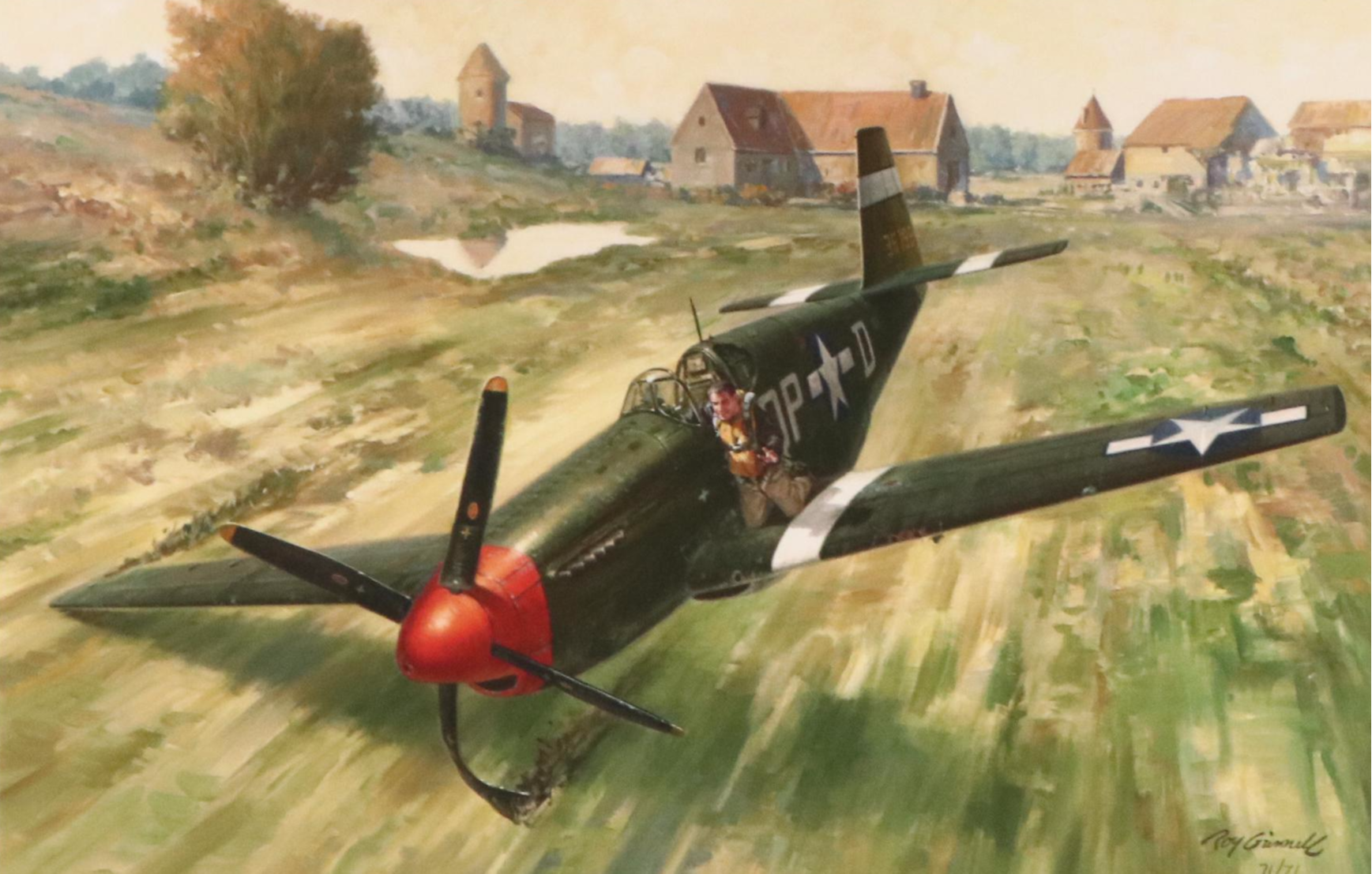 Offset Lithograph After Roy Grinnell "On a Wing and a Prayer," 2008