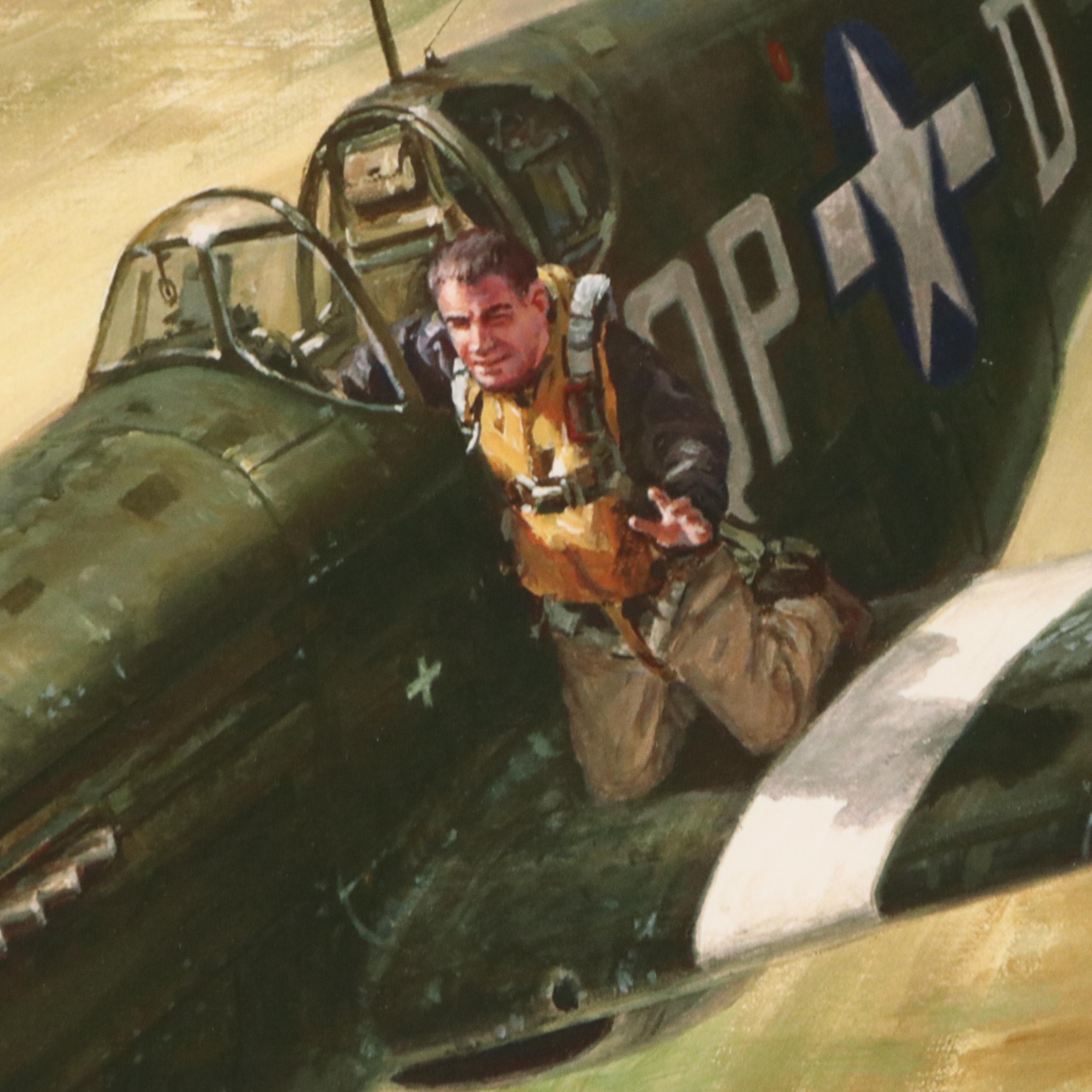 Offset Lithograph After Roy Grinnell "On a Wing and a Prayer," 2008