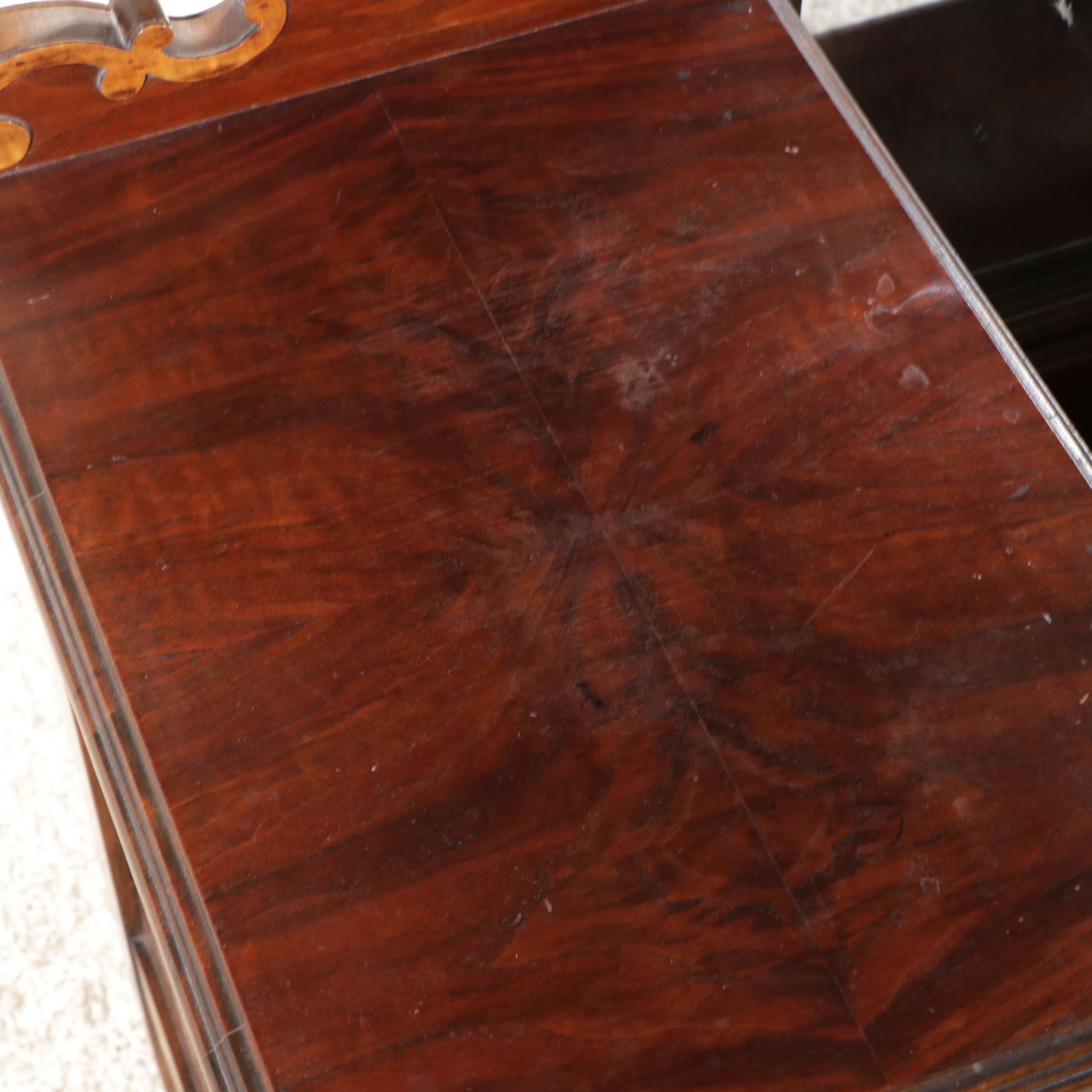 Edwardian Style Burl Wood Vanity, Early 20th Century