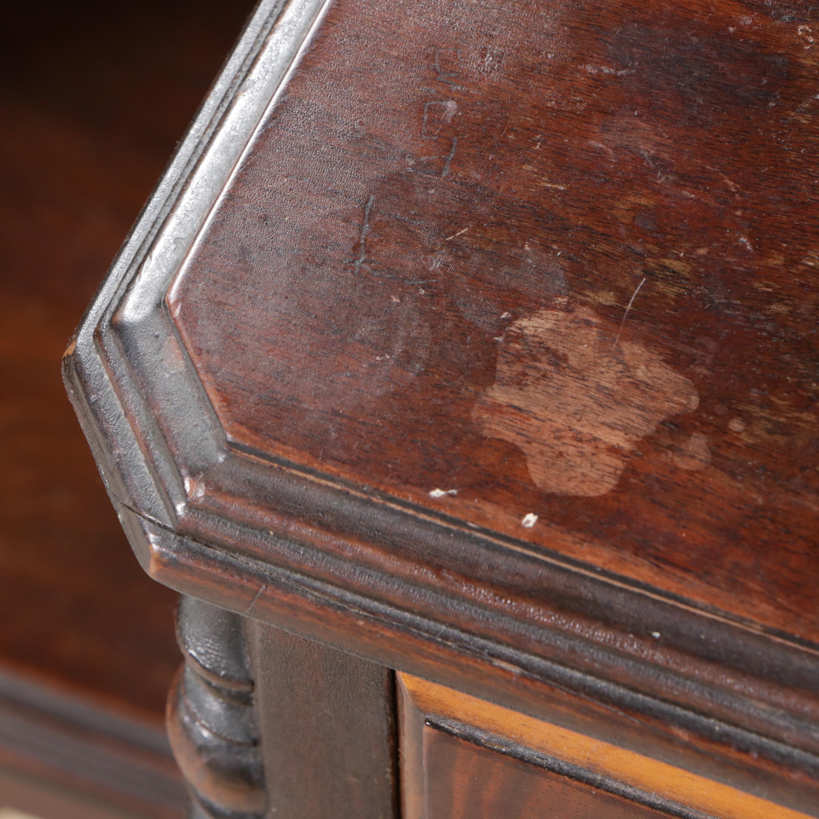 Edwardian Style Burl Wood Vanity, Early 20th Century