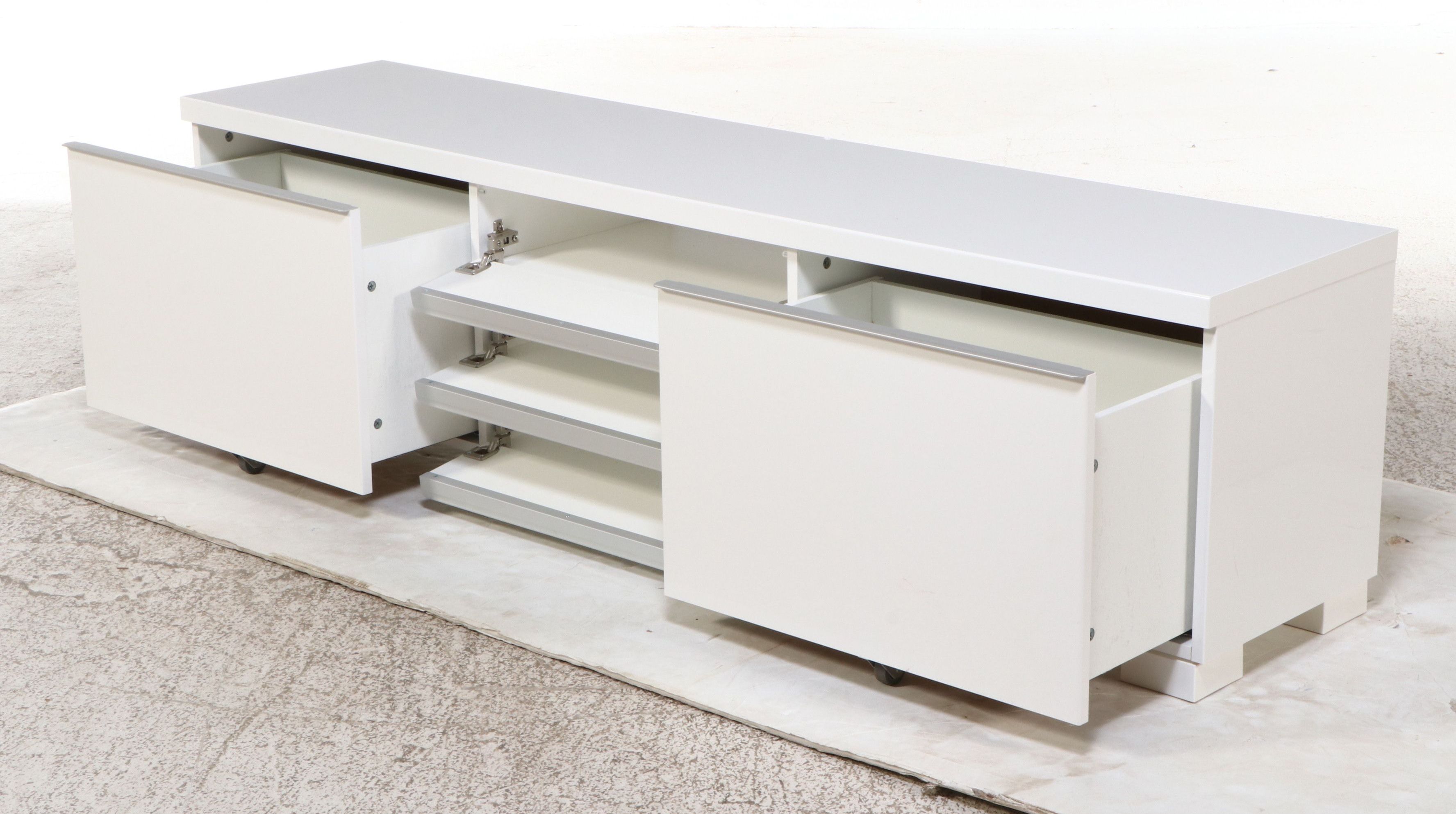 Modern Laminate Media Cabinet