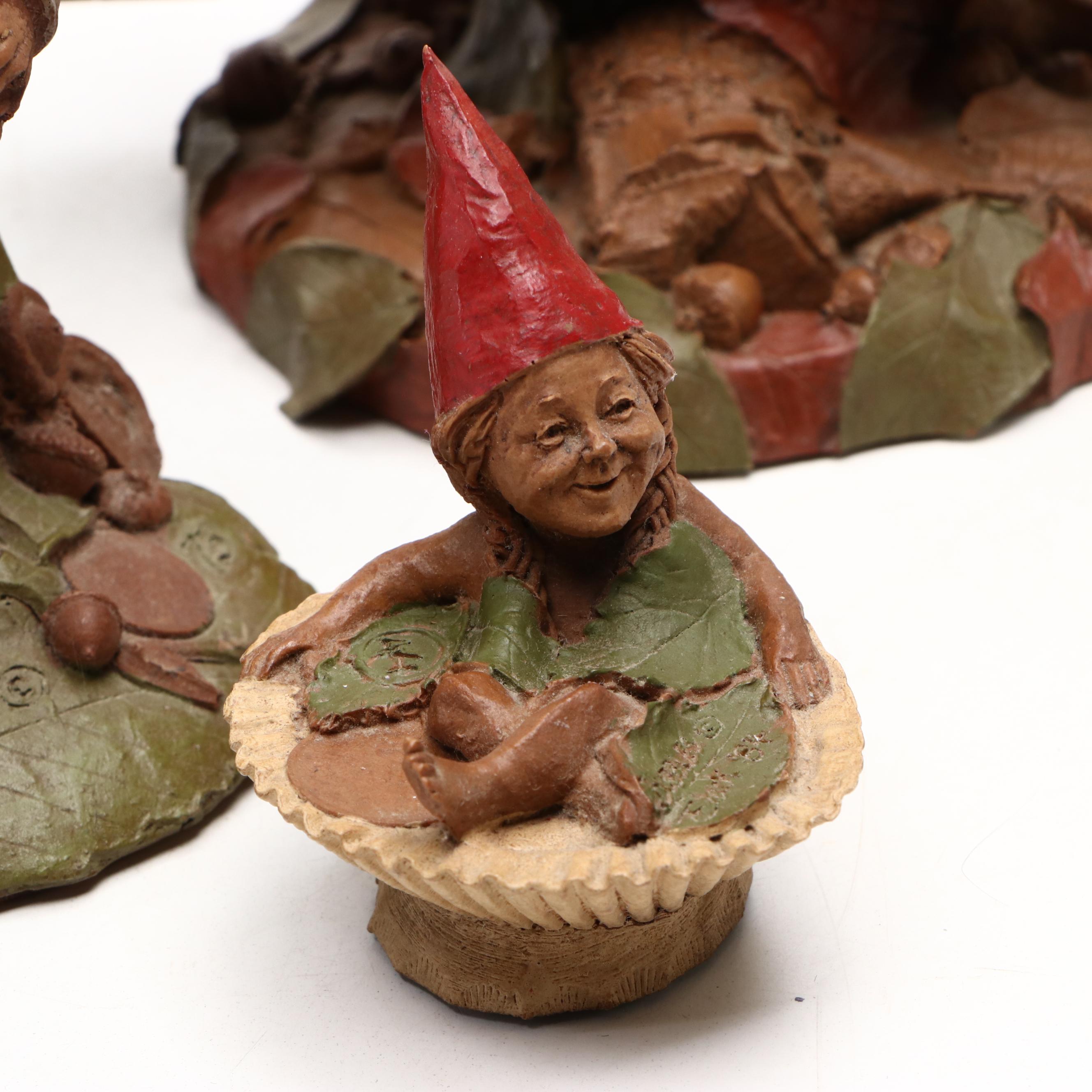 Tom Clark and Cairn Studio Cast Resin Gnome Figural Groups