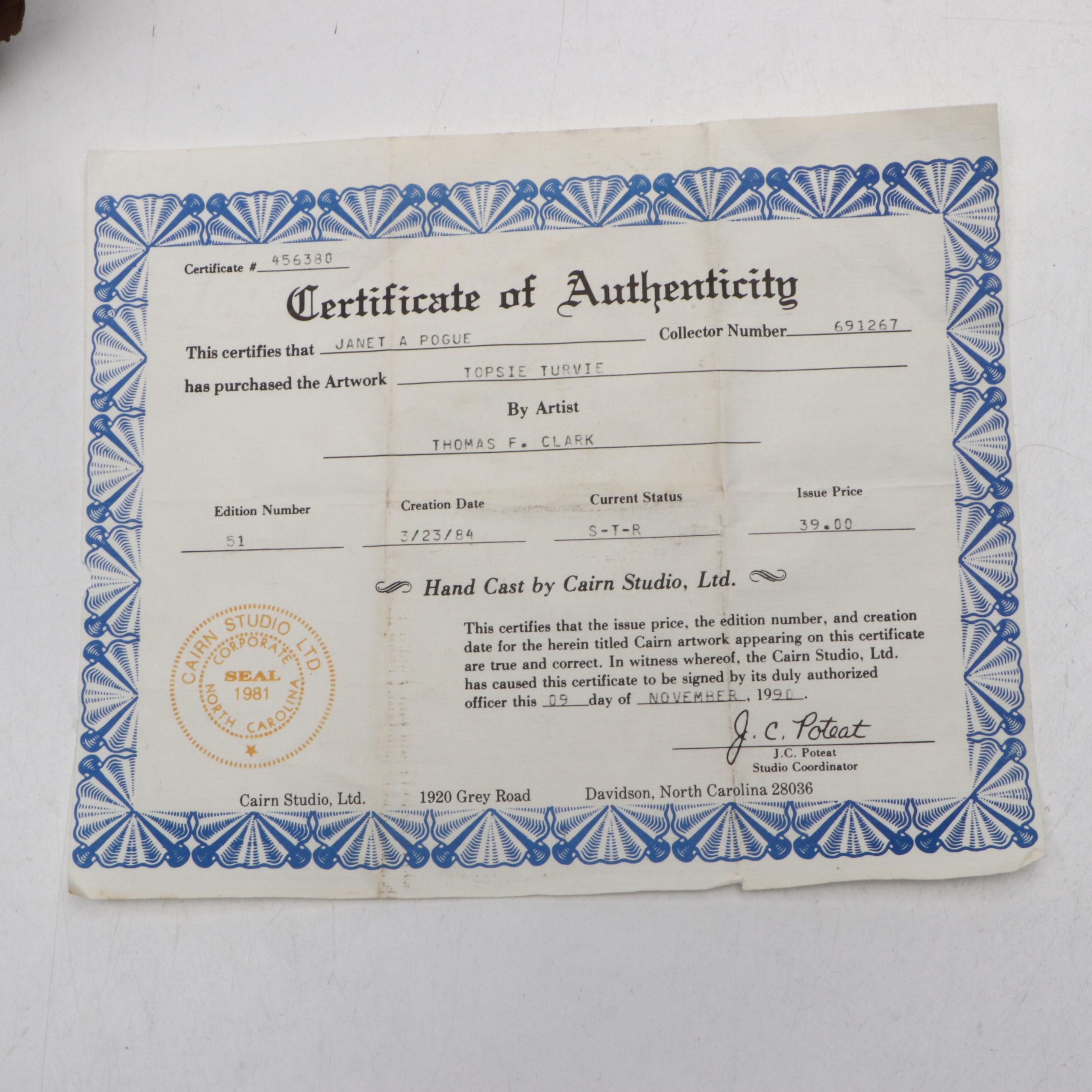 Tom Clark and Cairn Studio Cast Resin Gnome Figural Groups