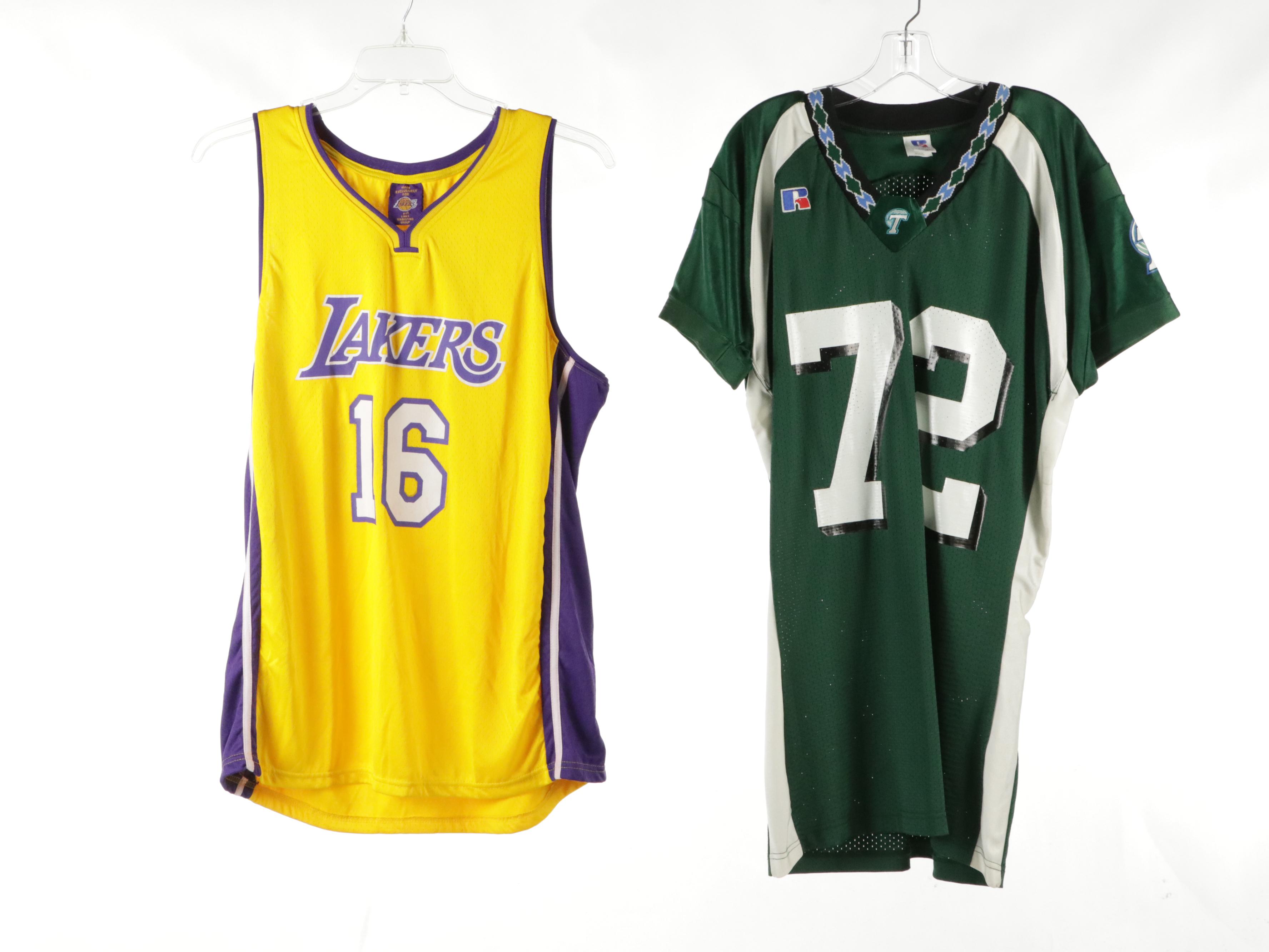 Los Angeles Lakers, Louisville Cardinals, and Other Sports Jerseys