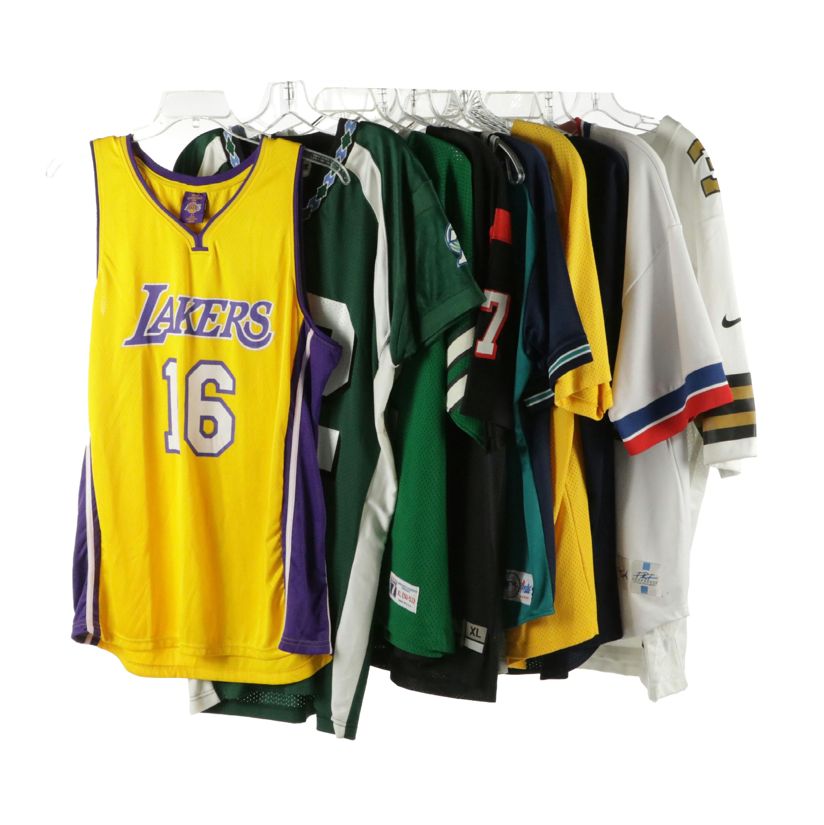 Los Angeles Lakers, Louisville Cardinals, and Other Sports Jerseys