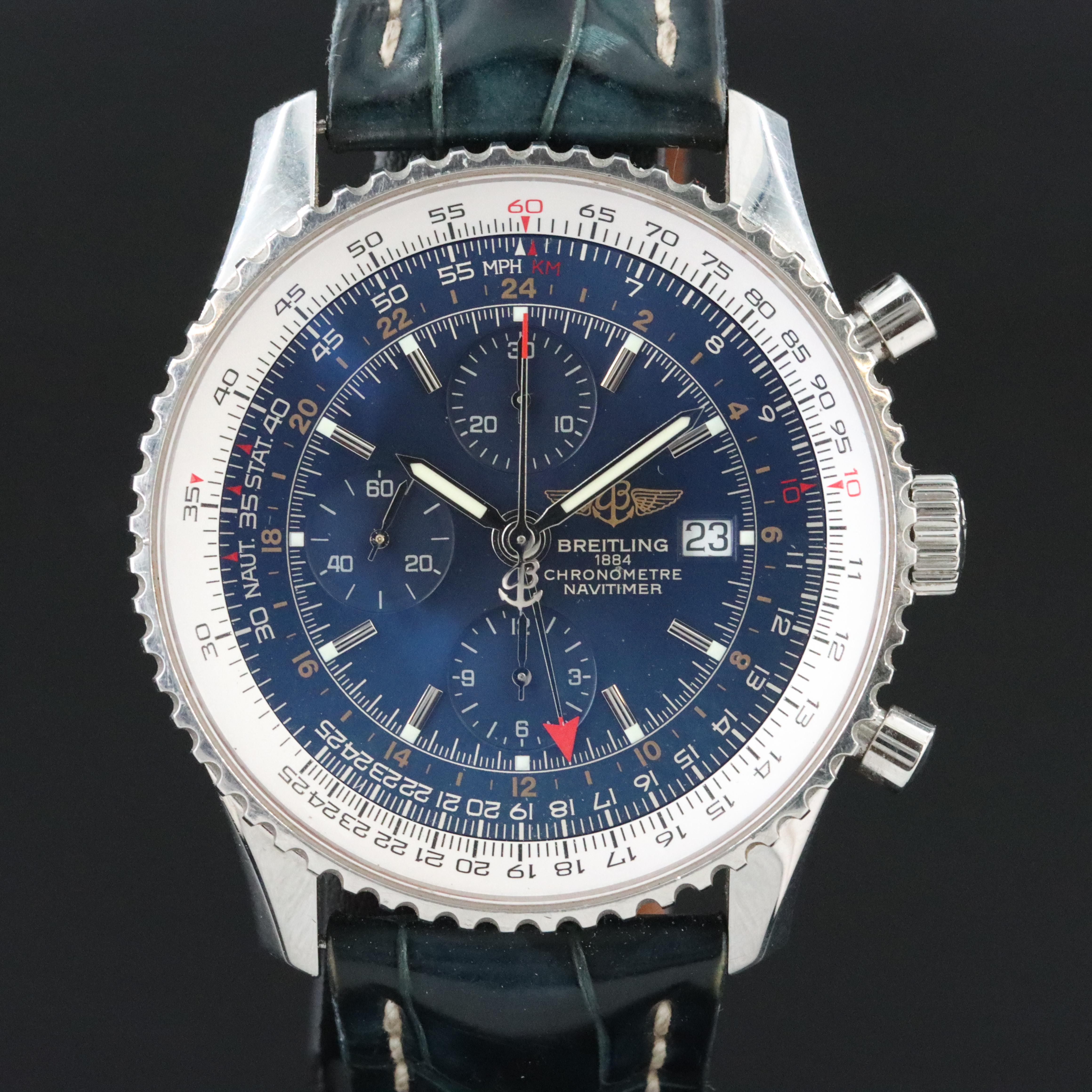 Breitling Navitimer World GMT Chronograph Watch