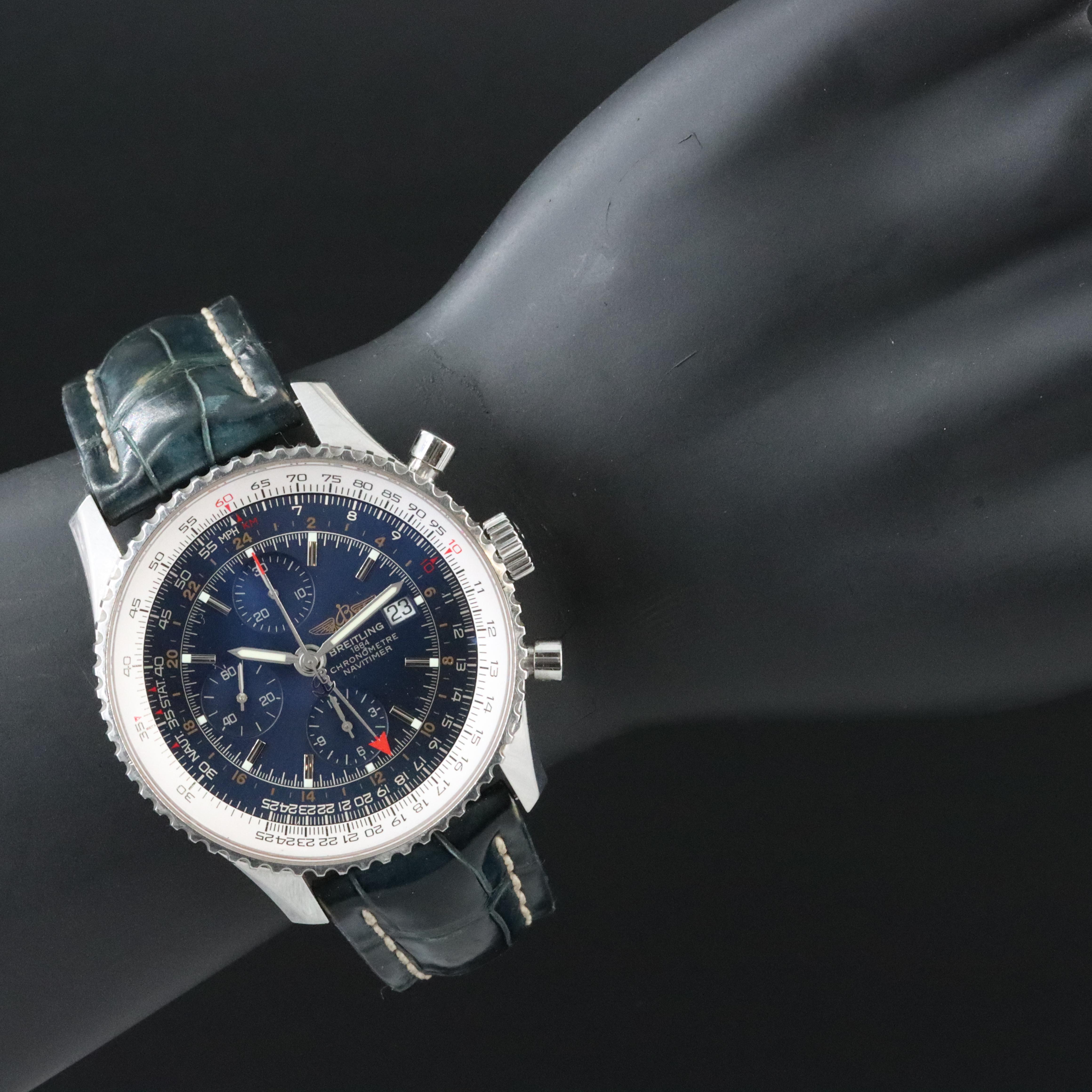 Breitling Navitimer World GMT Chronograph Watch