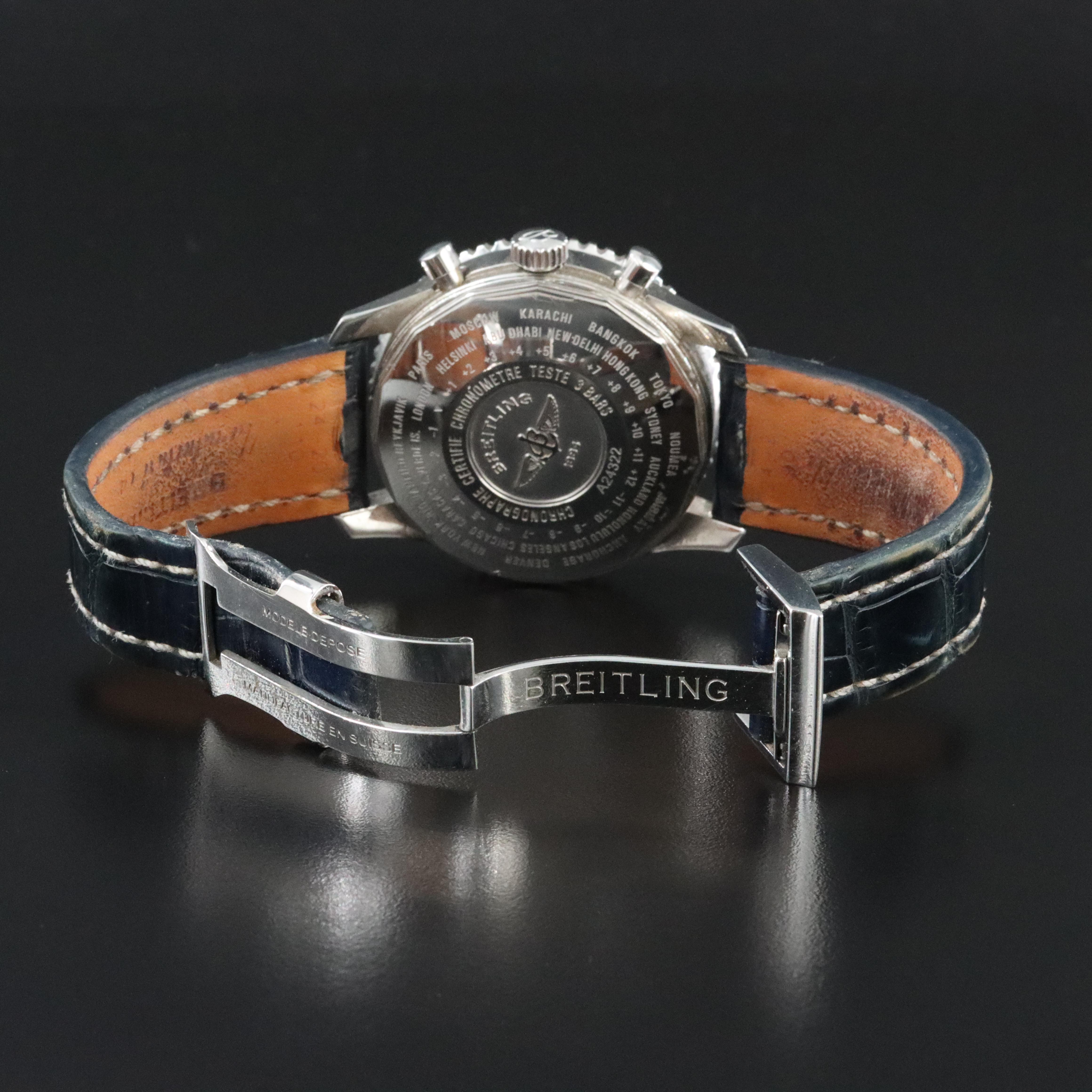 Breitling Navitimer World GMT Chronograph Watch