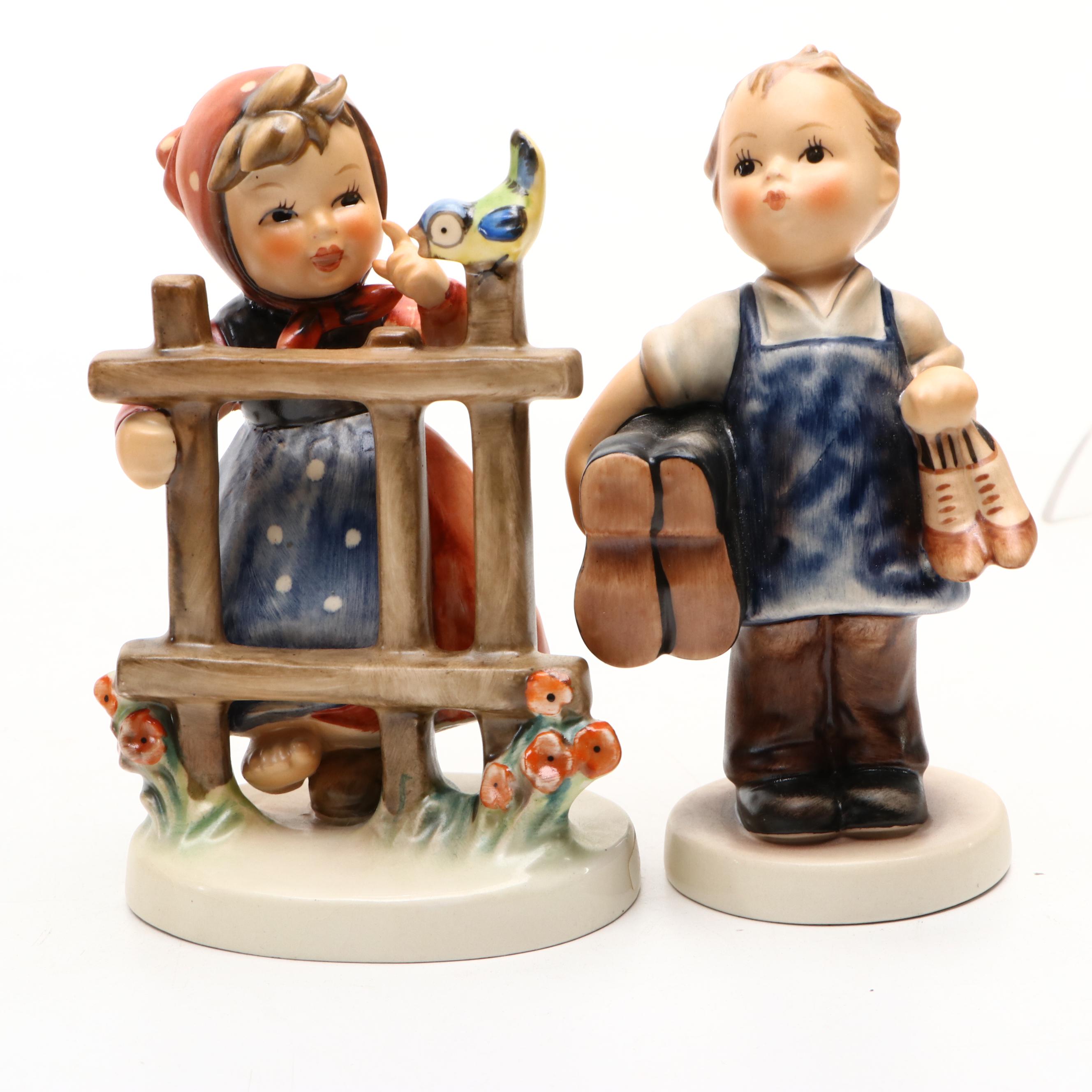 Goebel "Signs of Spring" and "Which Hand?" with More Porcelain Hummel Figurines