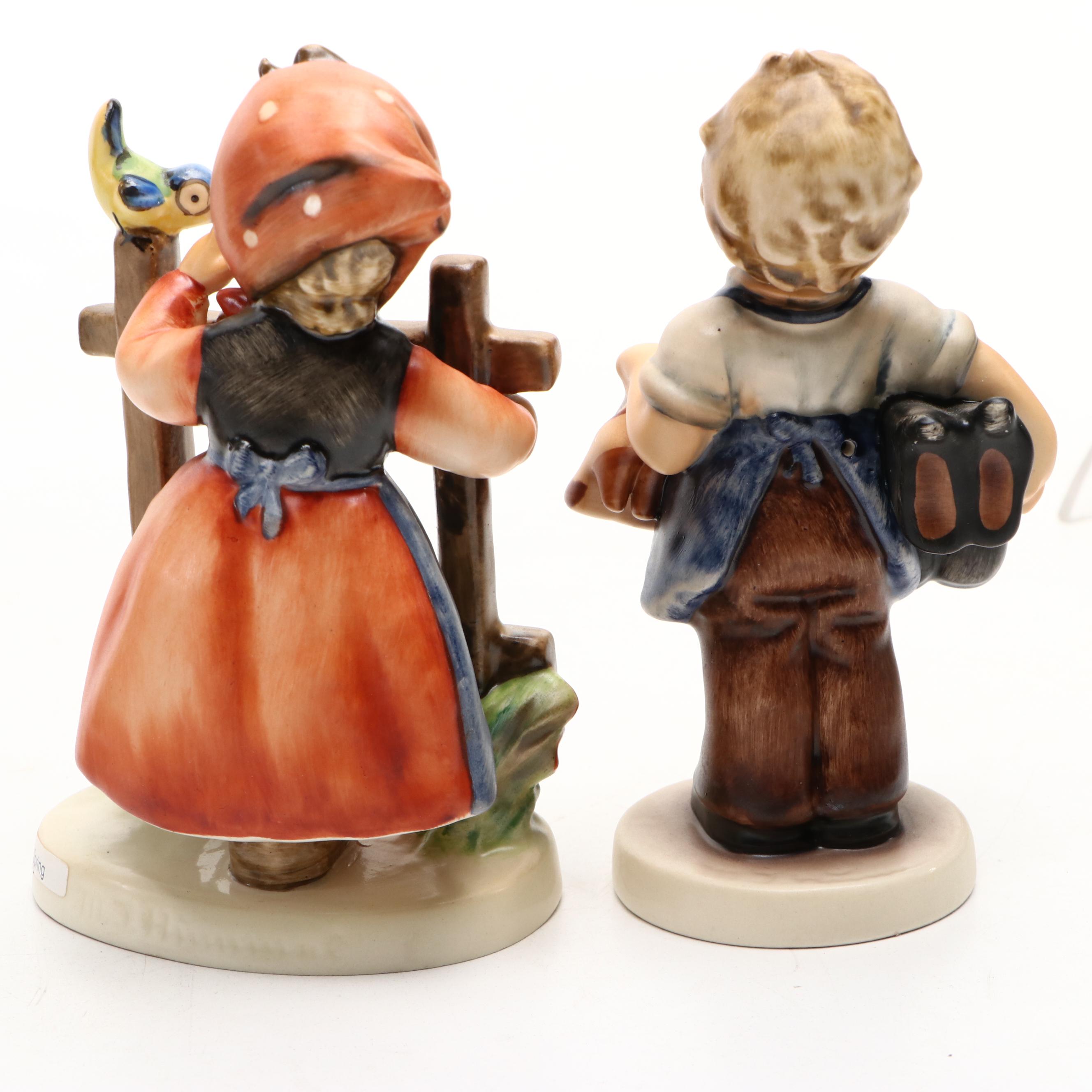 Goebel "Signs of Spring" and "Which Hand?" with More Porcelain Hummel Figurines