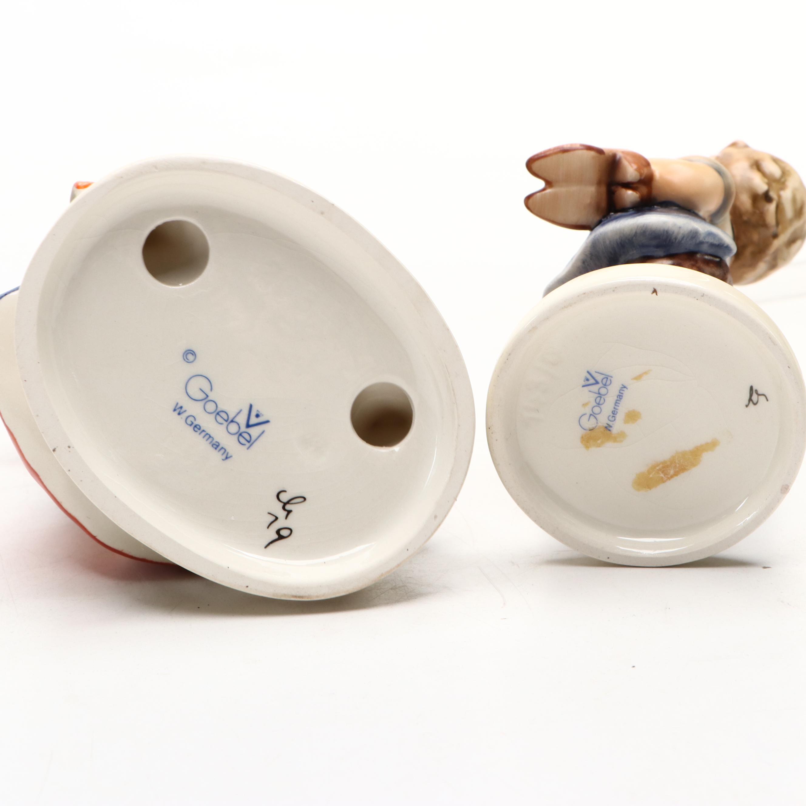 Goebel "Signs of Spring" and "Which Hand?" with More Porcelain Hummel Figurines