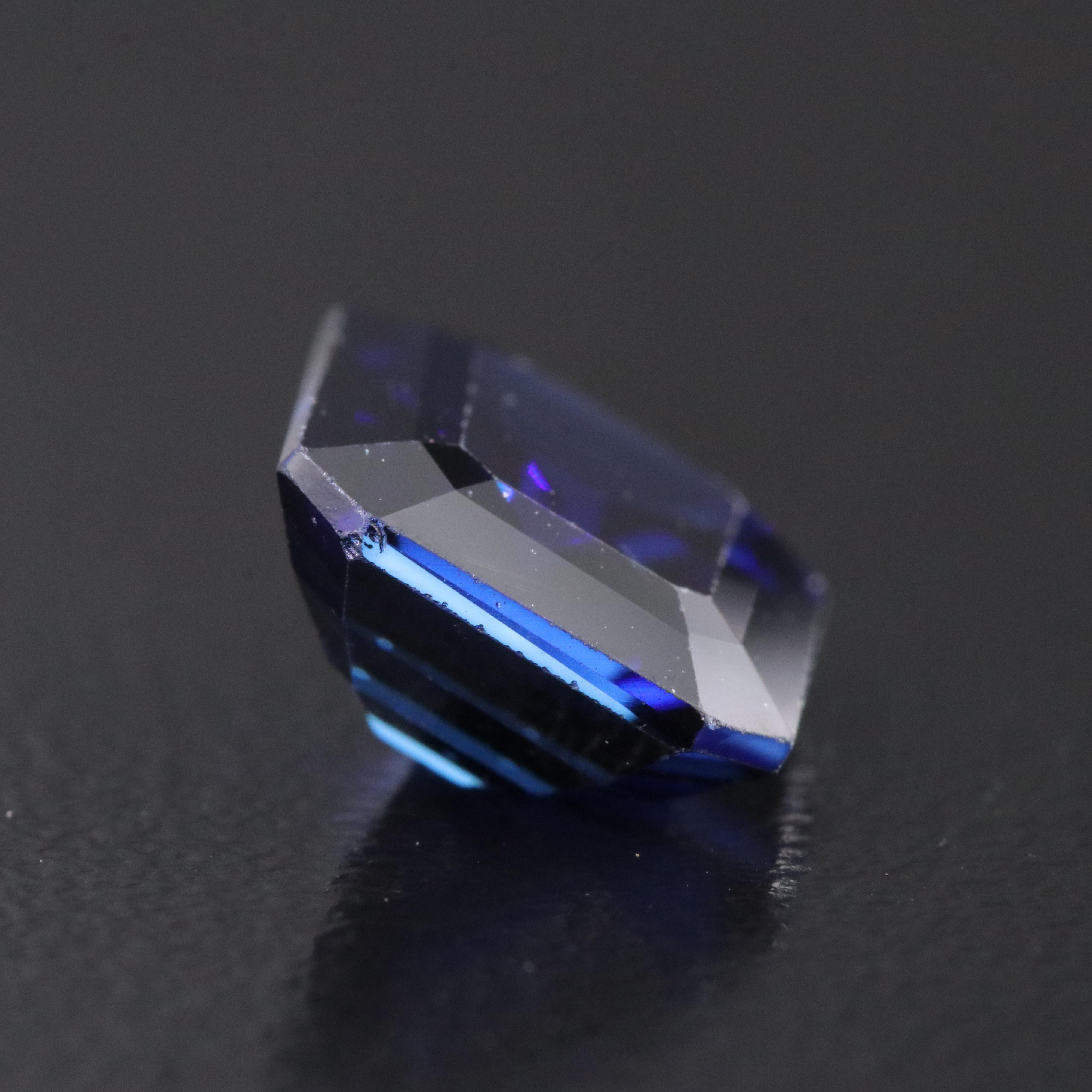 Loose 5.53 CT Lab Grown Sapphire
