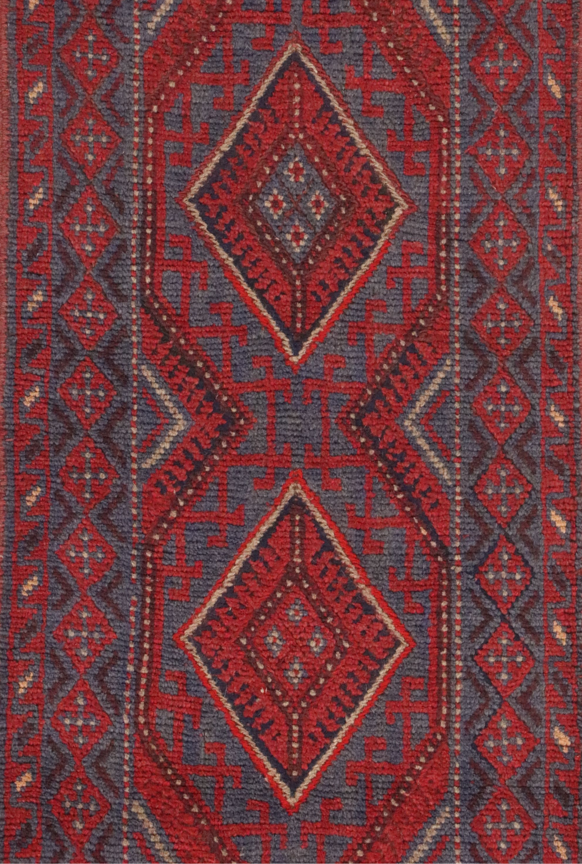 2'2 x 8'5 Handwoven Afghan Mashwani Carpet Runner