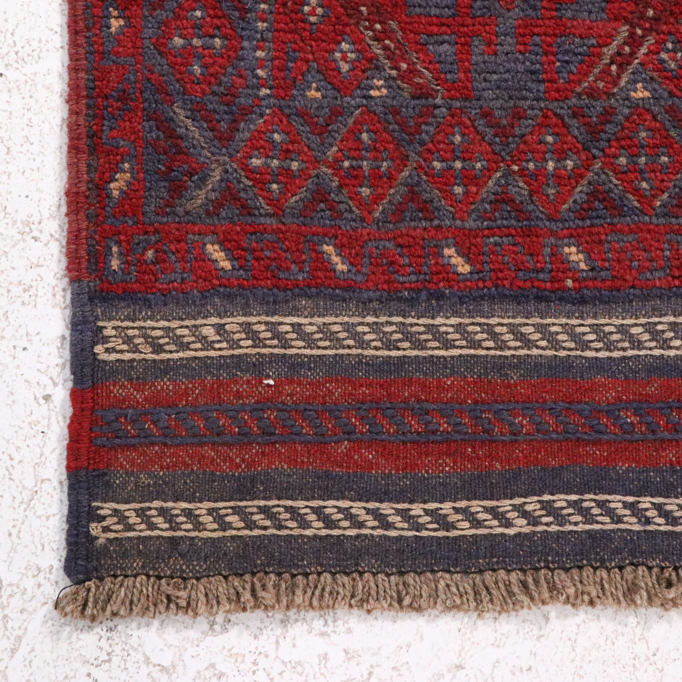 2'2 x 8'5 Handwoven Afghan Mashwani Carpet Runner