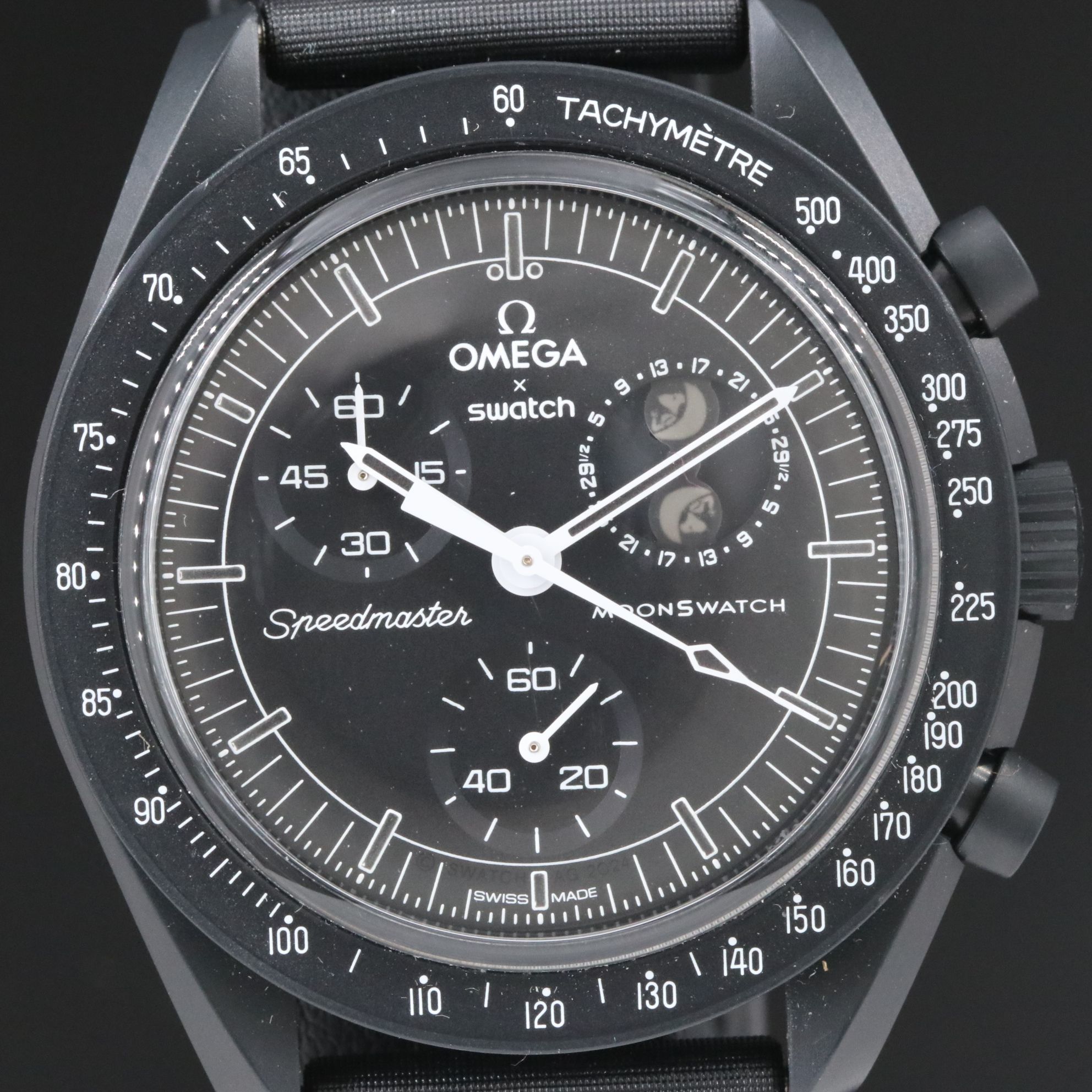 OMEGA X Swatch Moonswatch Mission to the Moonphase - New Moon Watch
