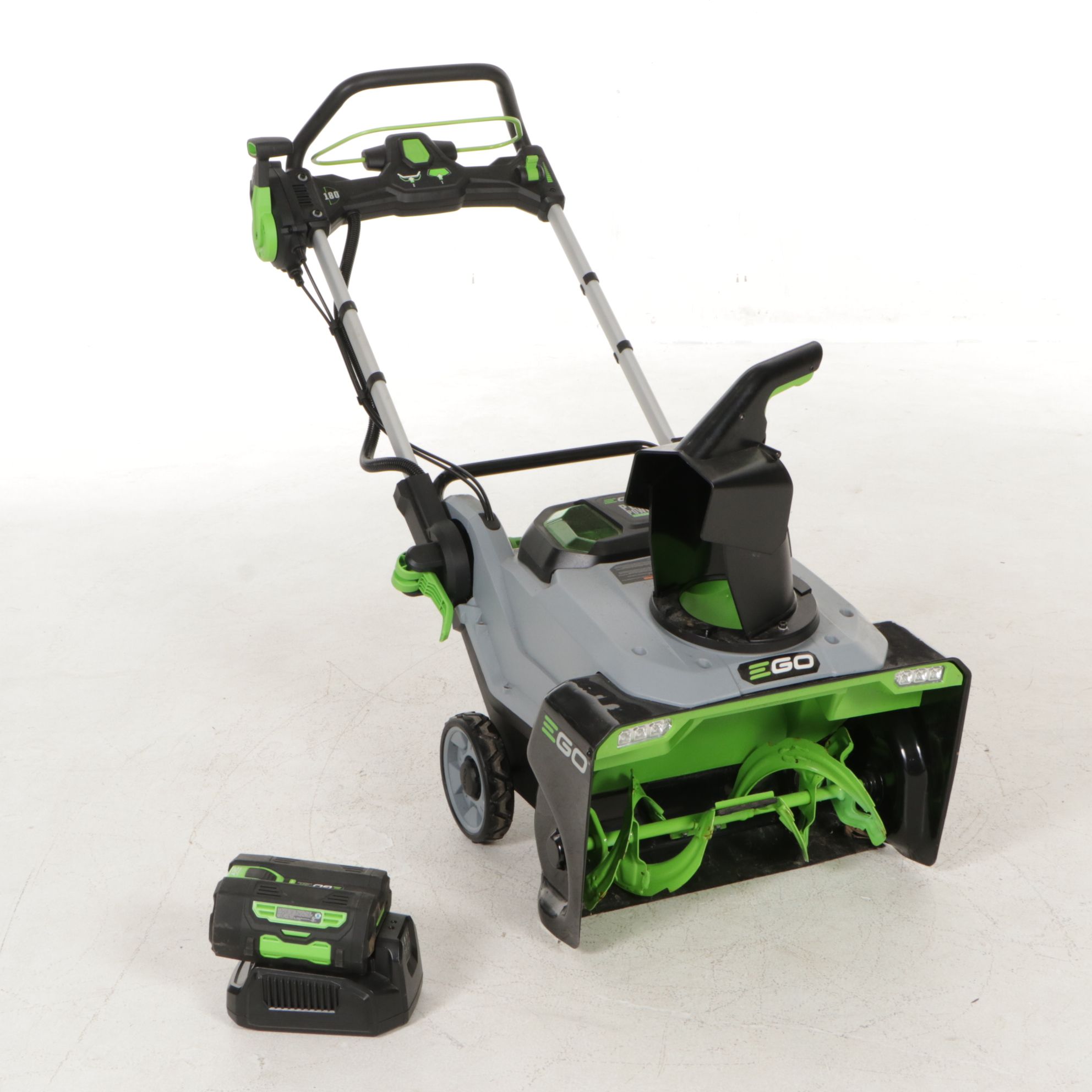 EGO Battery Powered 21" Snow Blower and 21" Push Lawnmower
