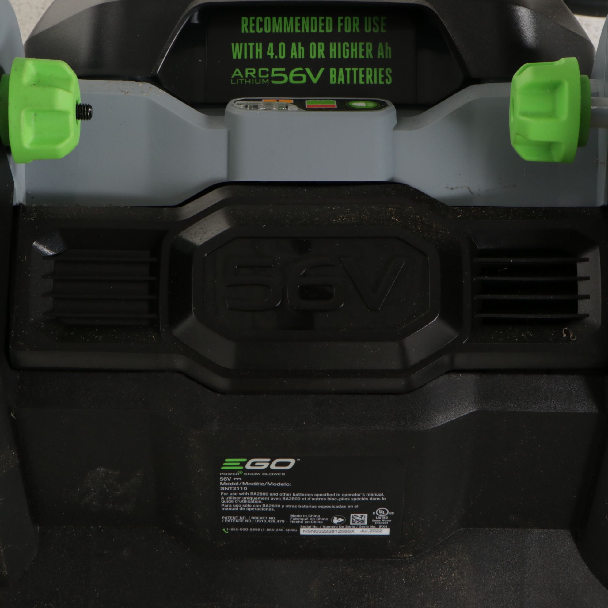 EGO Battery Powered 21" Snow Blower and 21" Push Lawnmower