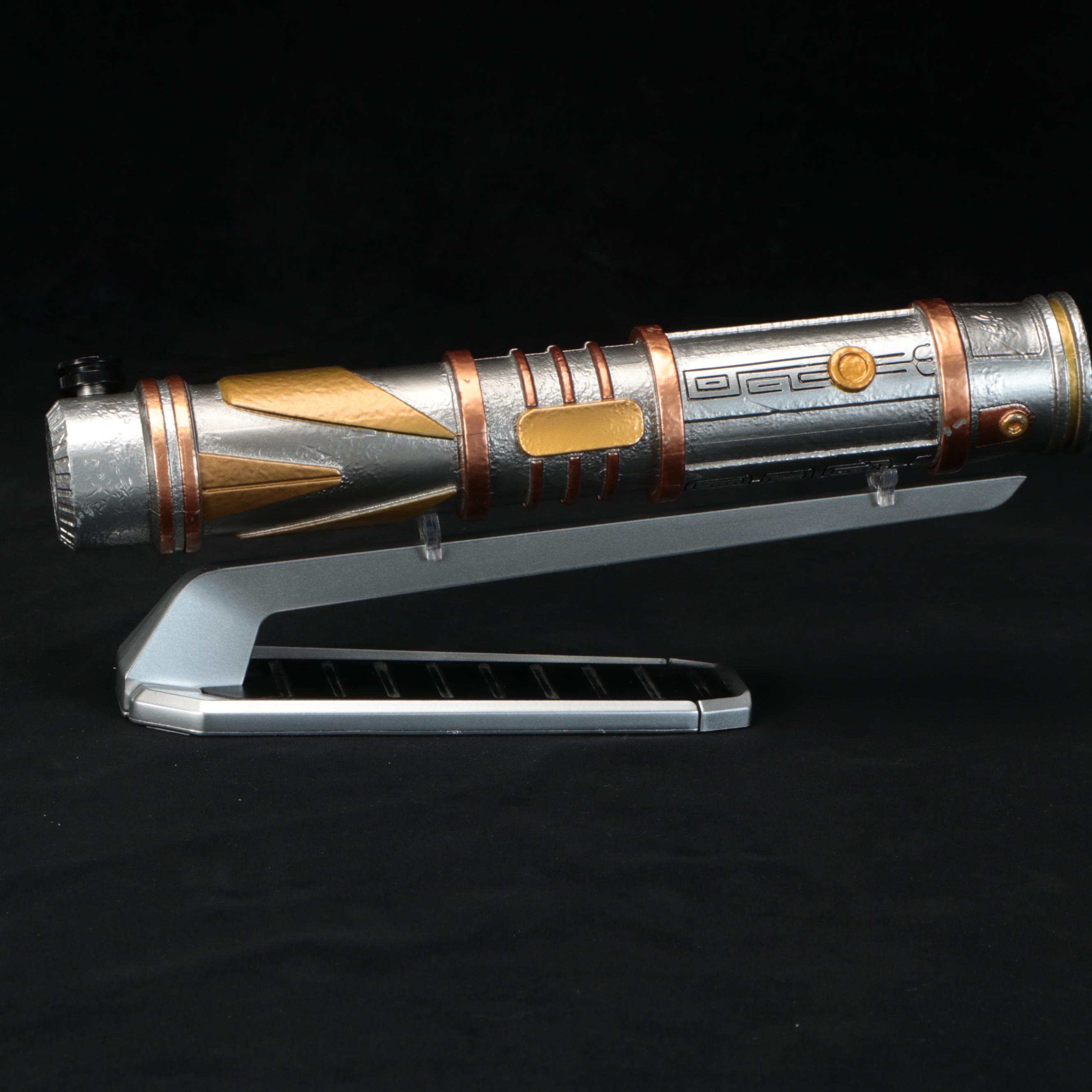Walt Disney World "Galaxy's Edge" Custom Blue Lightsaber with Accessories