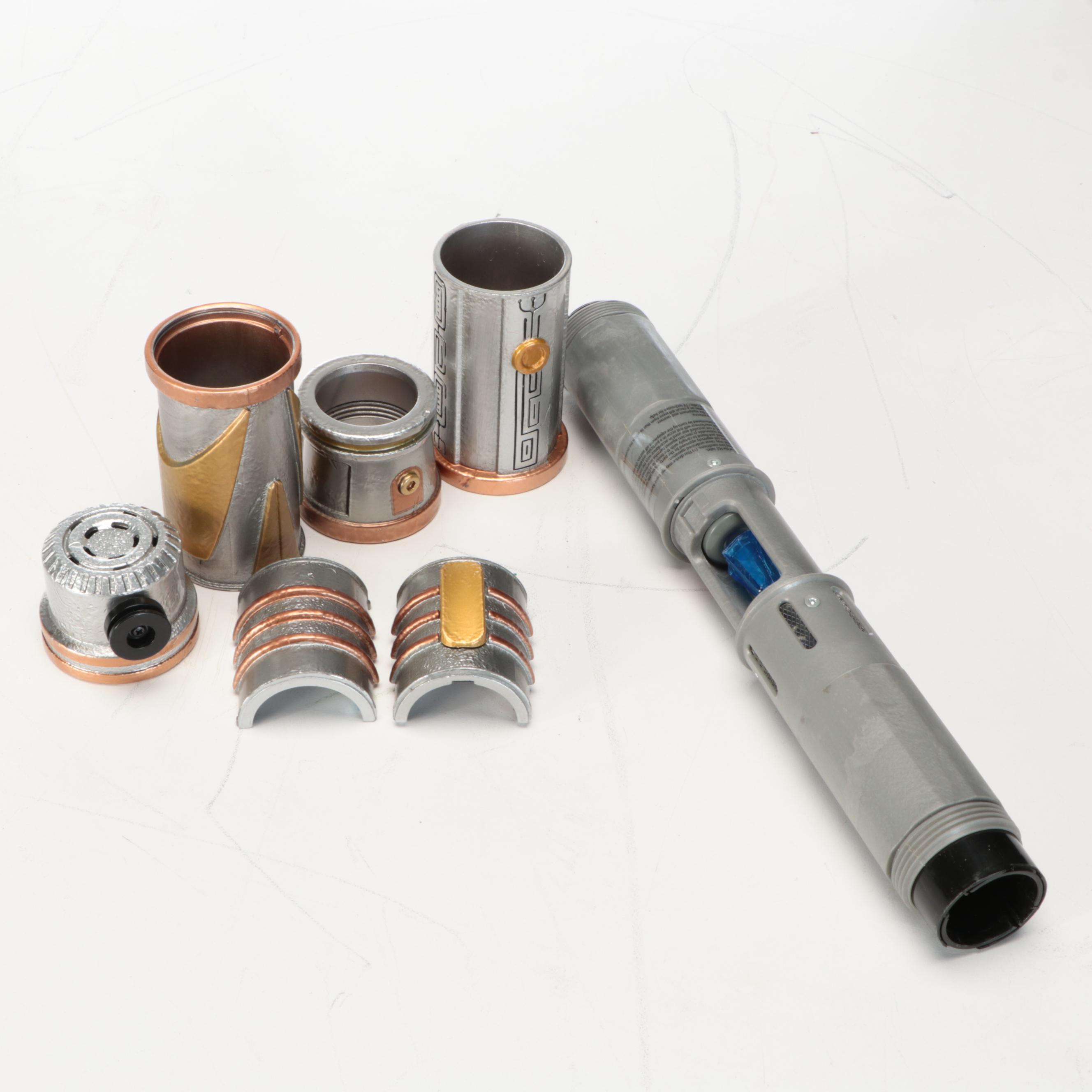 Walt Disney World "Galaxy's Edge" Custom Blue Lightsaber with Accessories