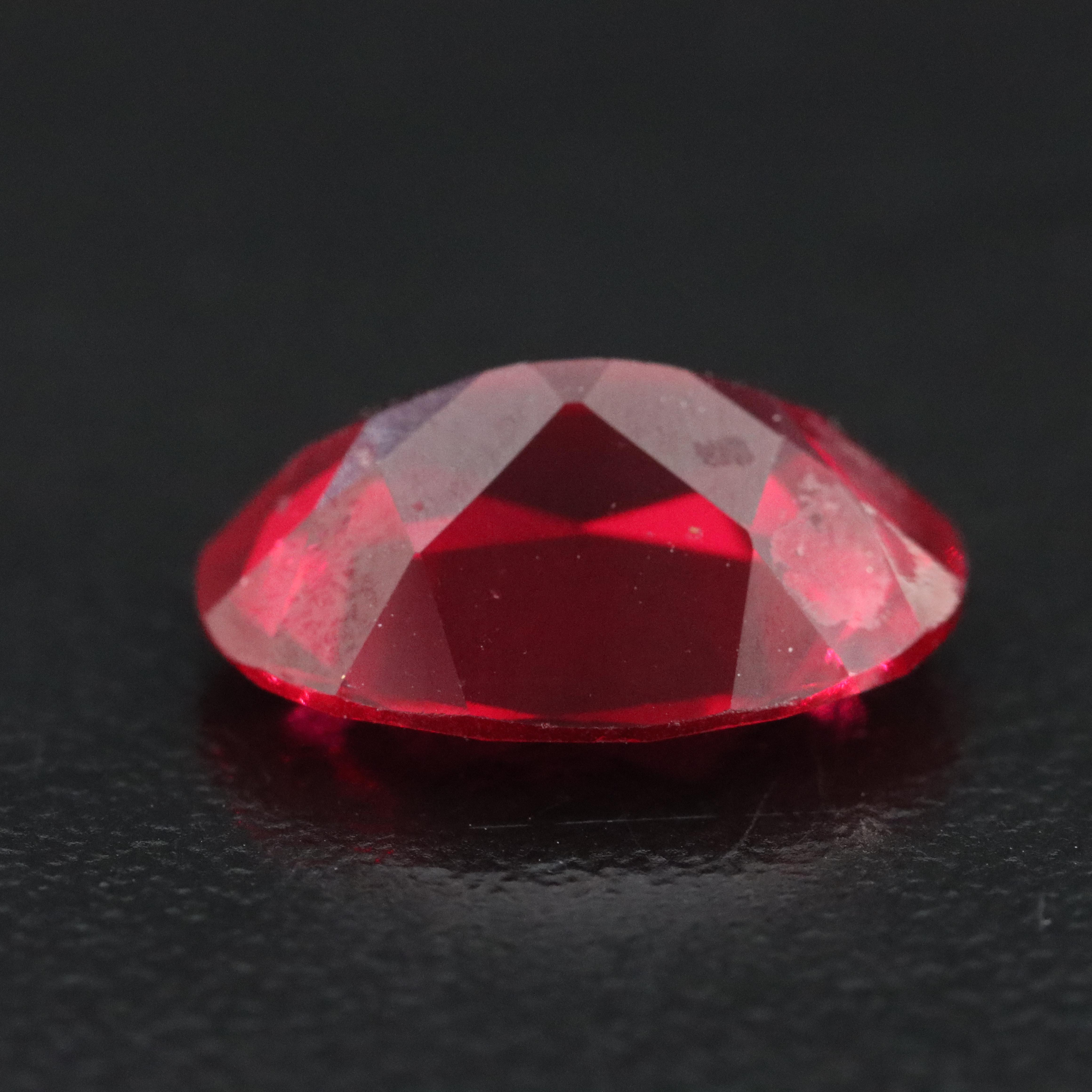 Loose 7.01 CT Lab Grown Ruby