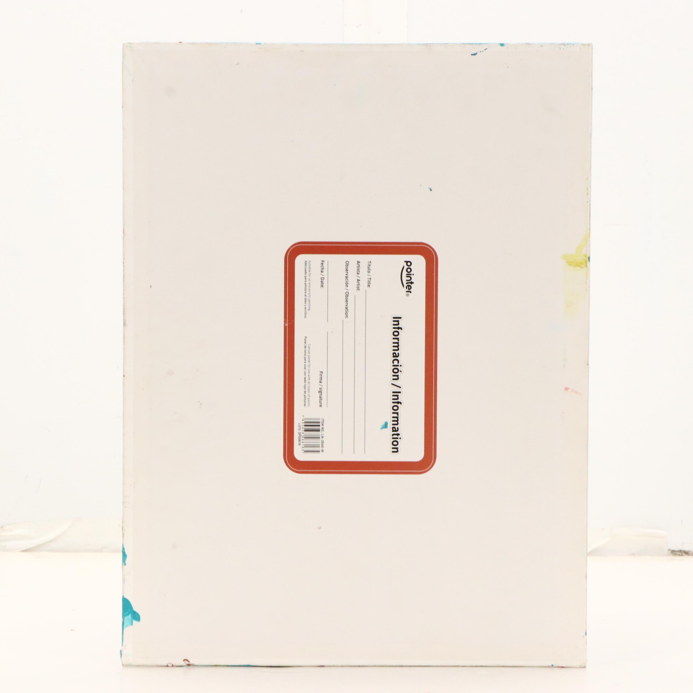 Loana Lopez Surrealist Acrylic Portrait, 21st Century