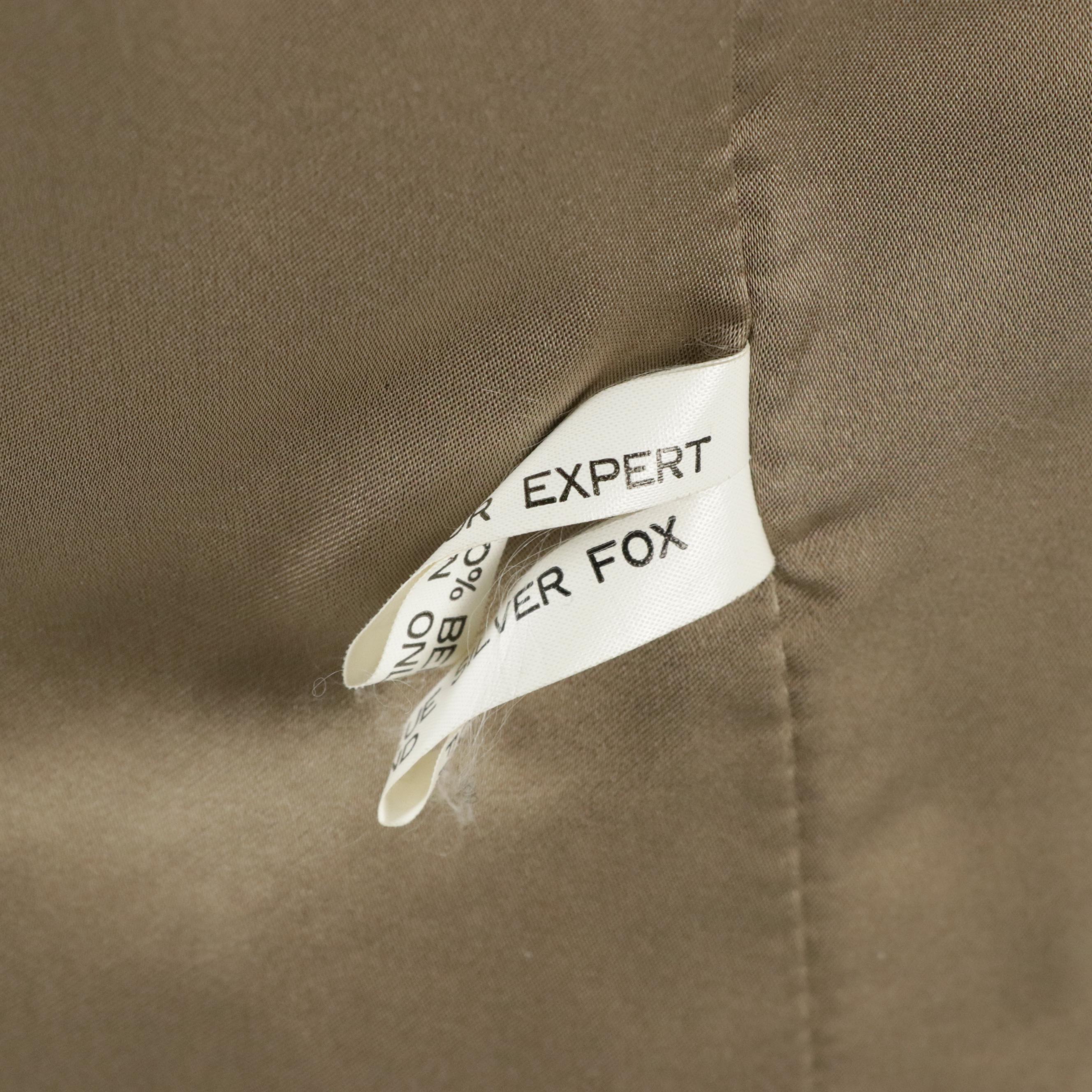 Jacques Aran Saga Crystal Fox Fur Jacket