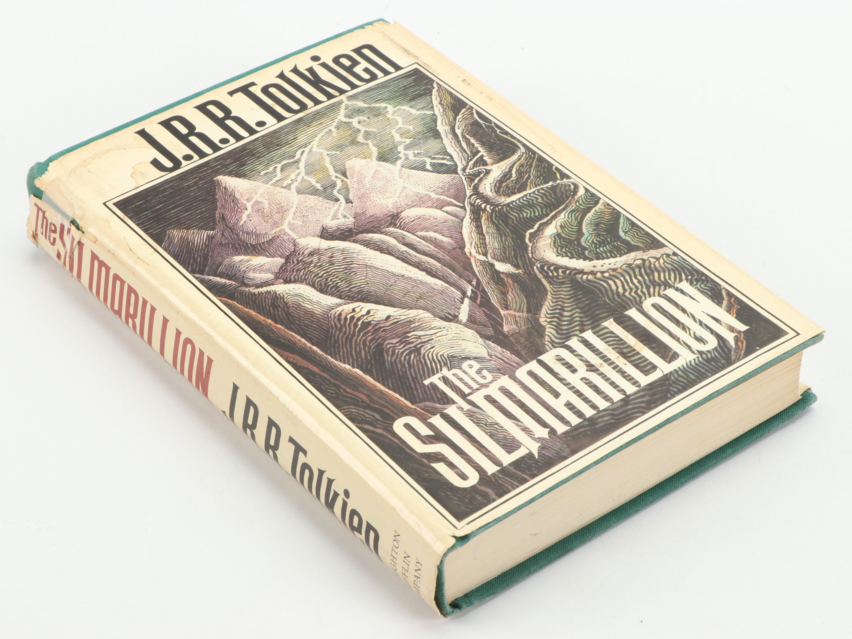 First American Edition "The Silmarillion" by J. R. R. Tolkien with Map, 1977