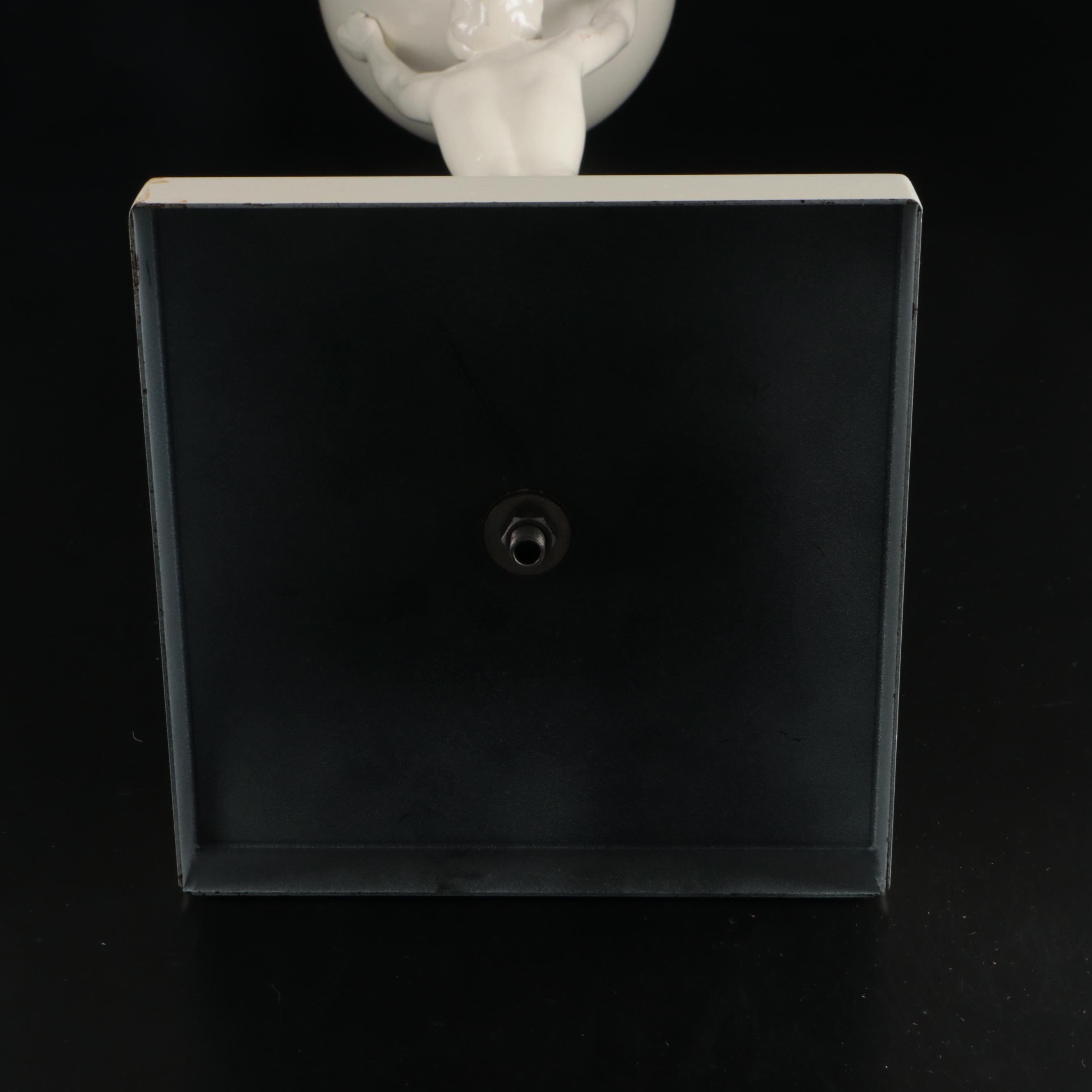 Art Deco Style Figural Globe Ash Receiver Stand in the Style of Frankart