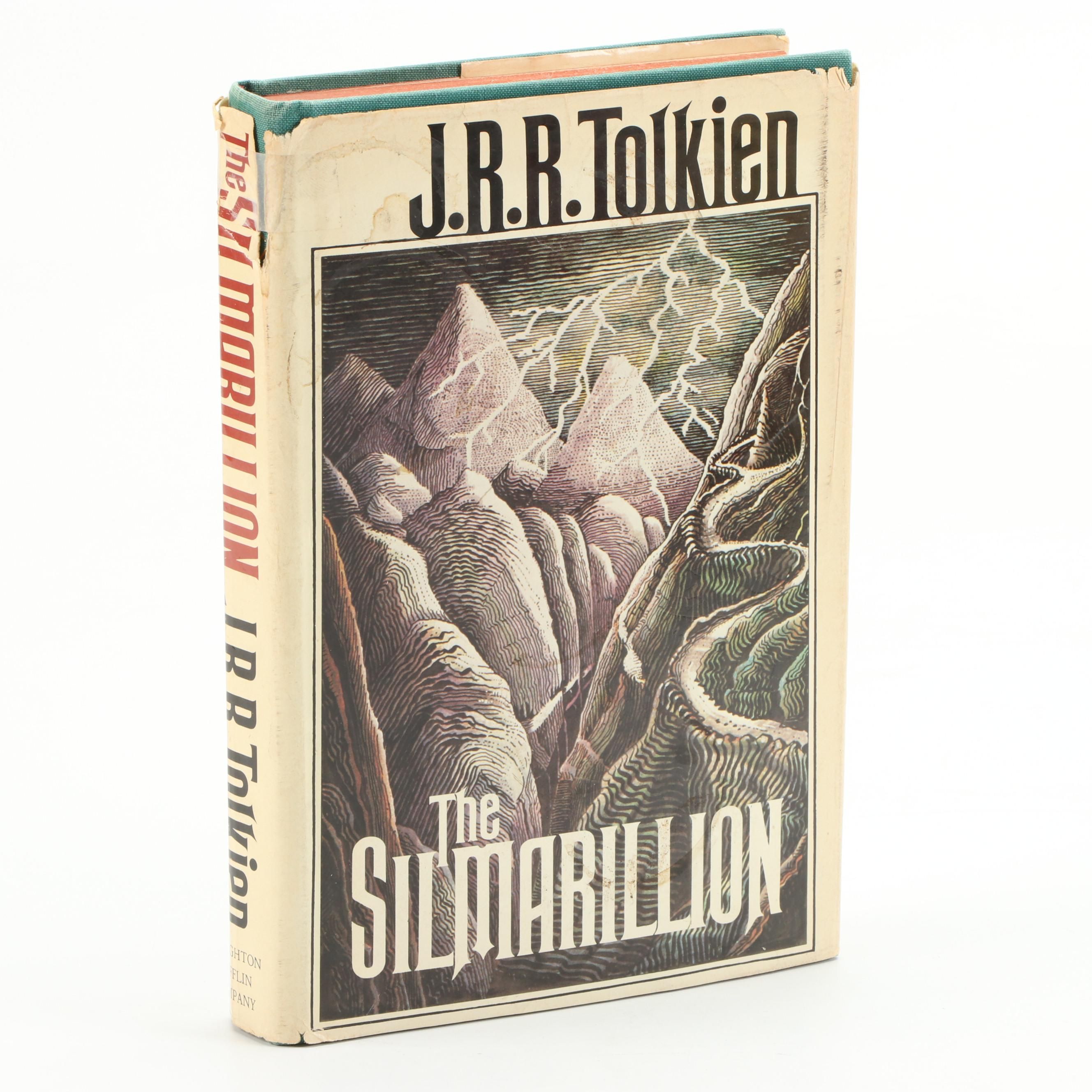 First American Edition "The Silmarillion" by J. R. R. Tolkien with Map, 1977