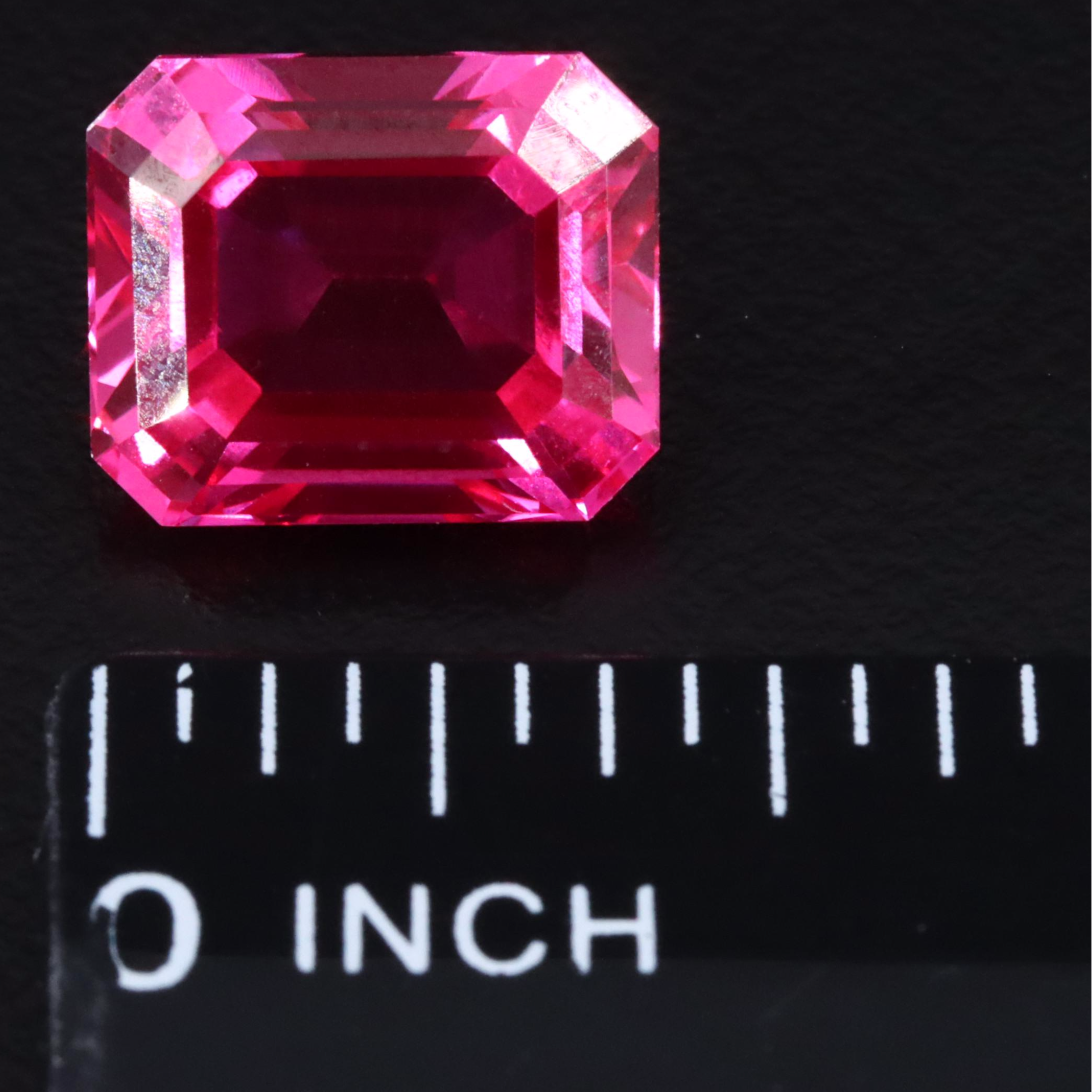 Loose 6.62 CT Lab Grown Pink Sapphire