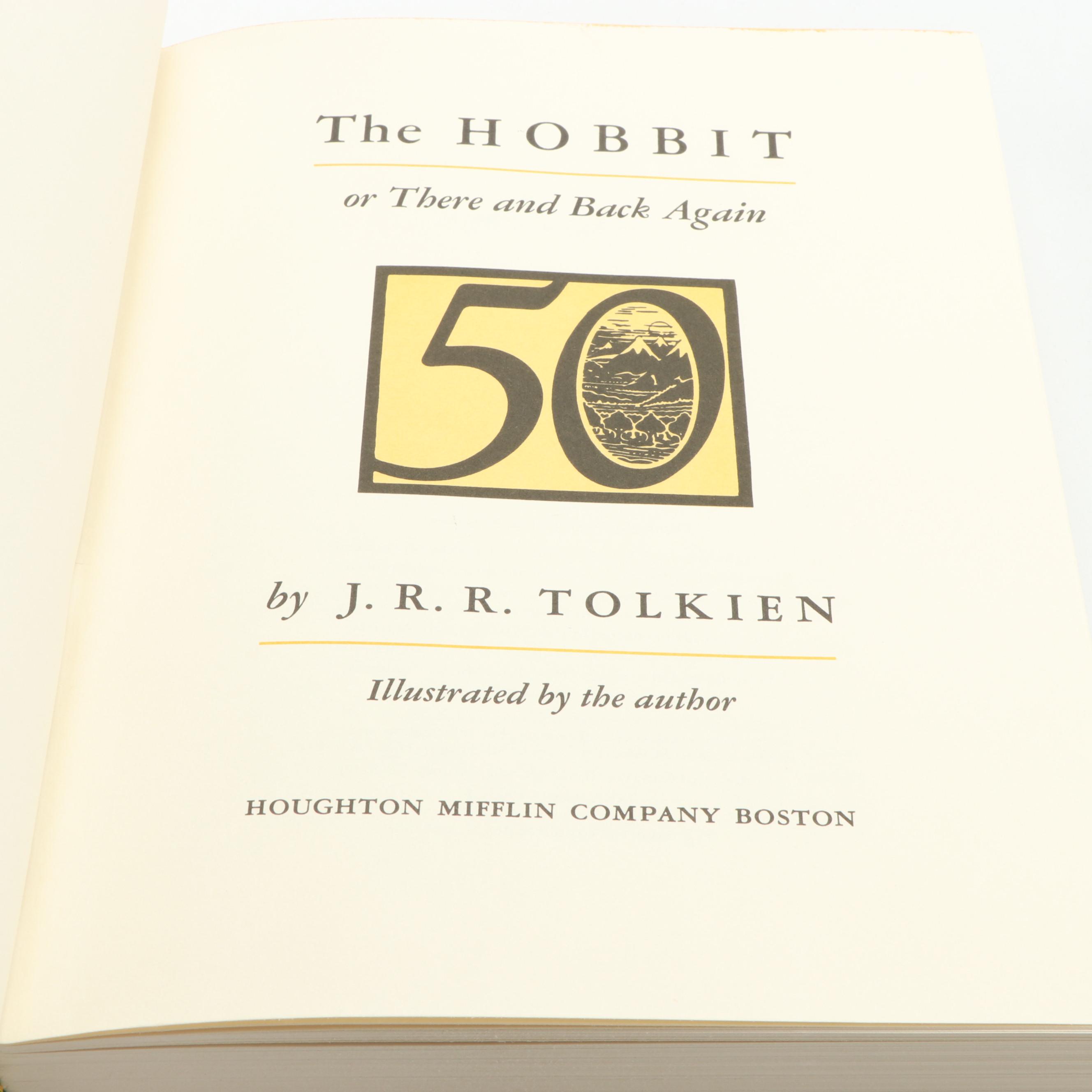 50th Anniversary Edition "The Hobbit" by J. R. R. Tolkien, 1987