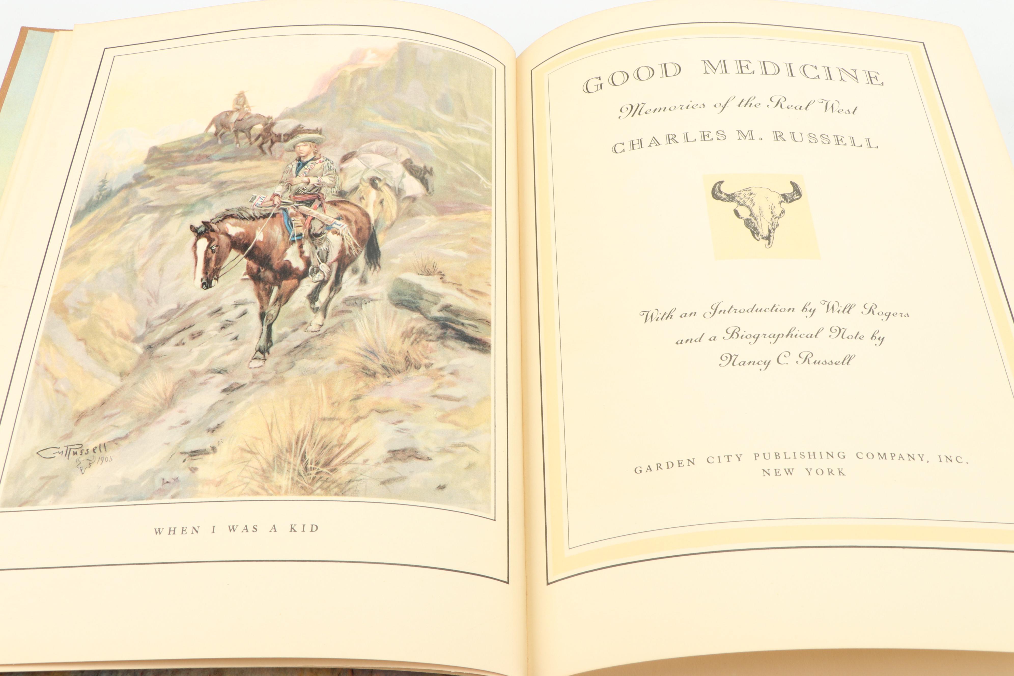 Illustrated "Good Medicine: Memories of the Real West" by Charles M. Russell
