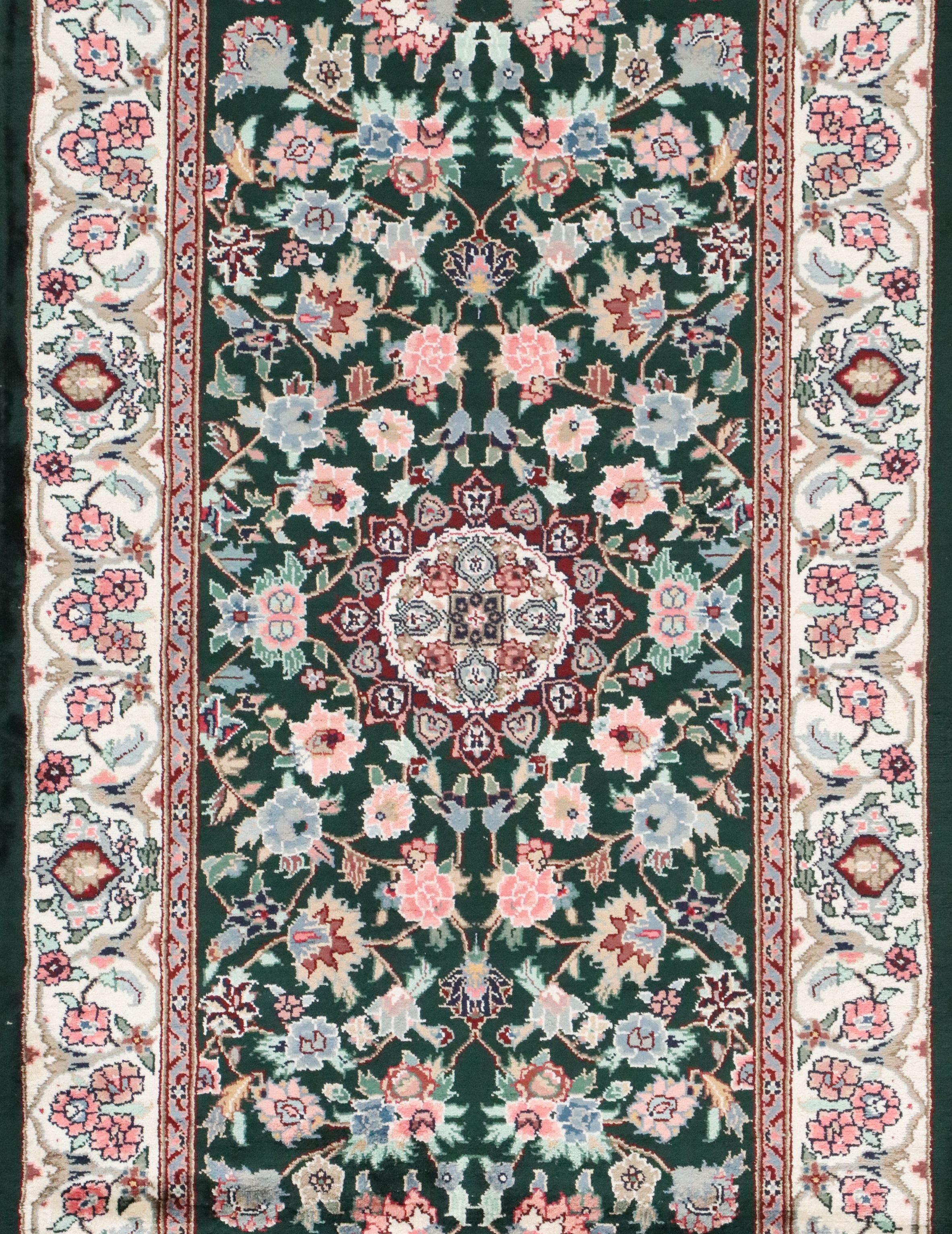 2'7 x 12'2 Hand-Knotted Persian Tabriz Carpet Runner