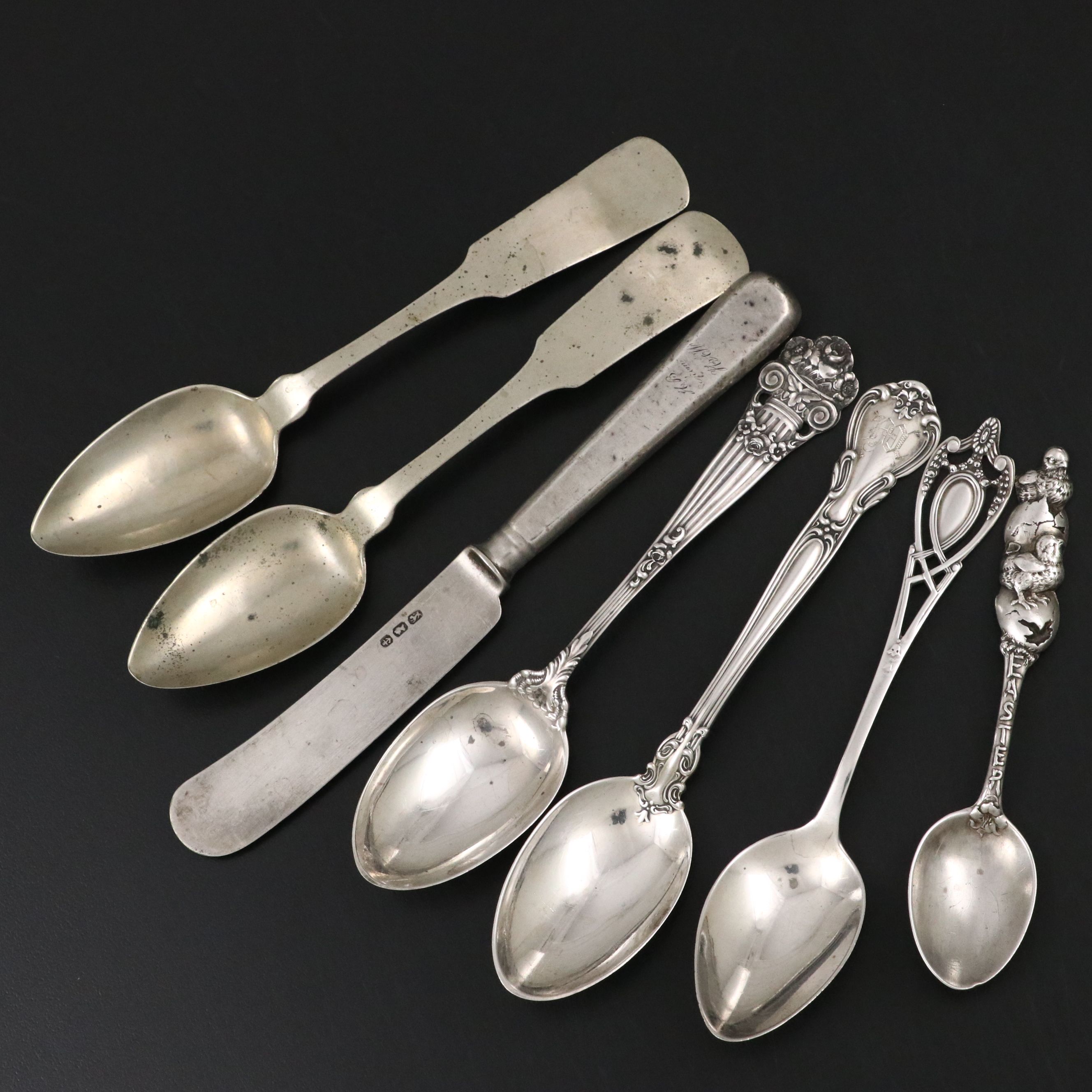 International Silver, Rogers Bros, Rockford, with Other Silver Plate Flatware