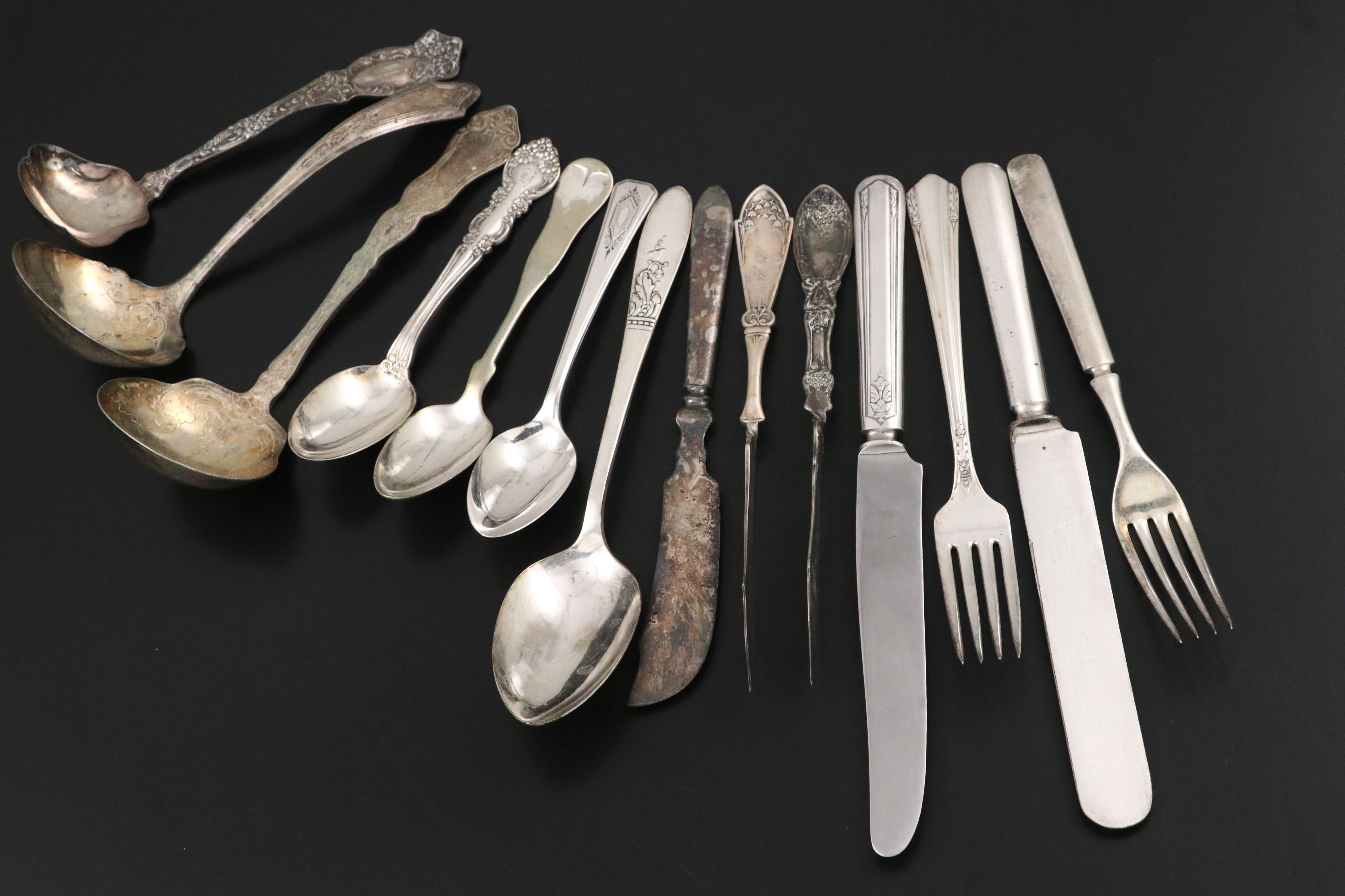 International Silver, Rogers Bros, Rockford, with Other Silver Plate Flatware