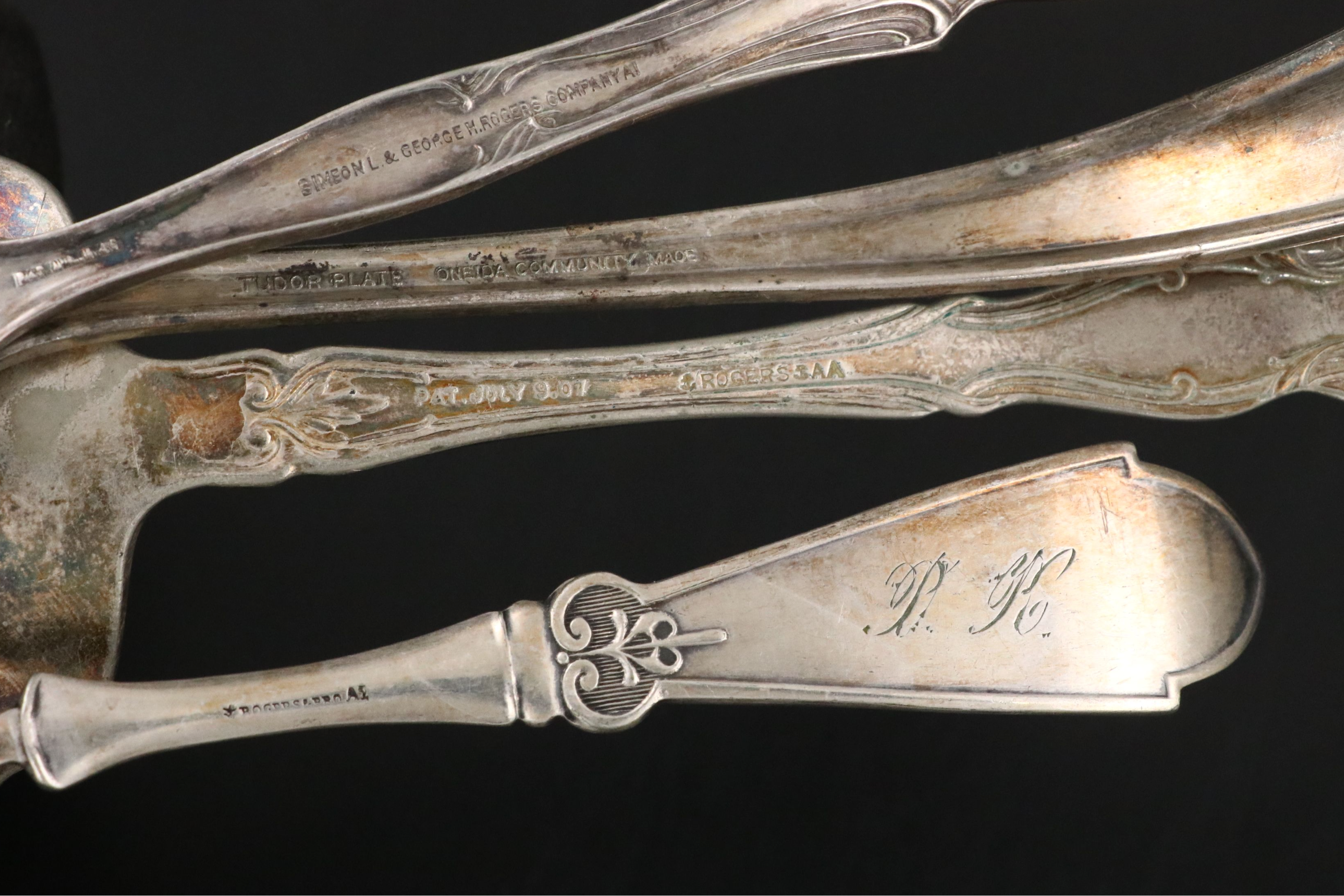 International Silver, Rogers Bros, Rockford, with Other Silver Plate Flatware