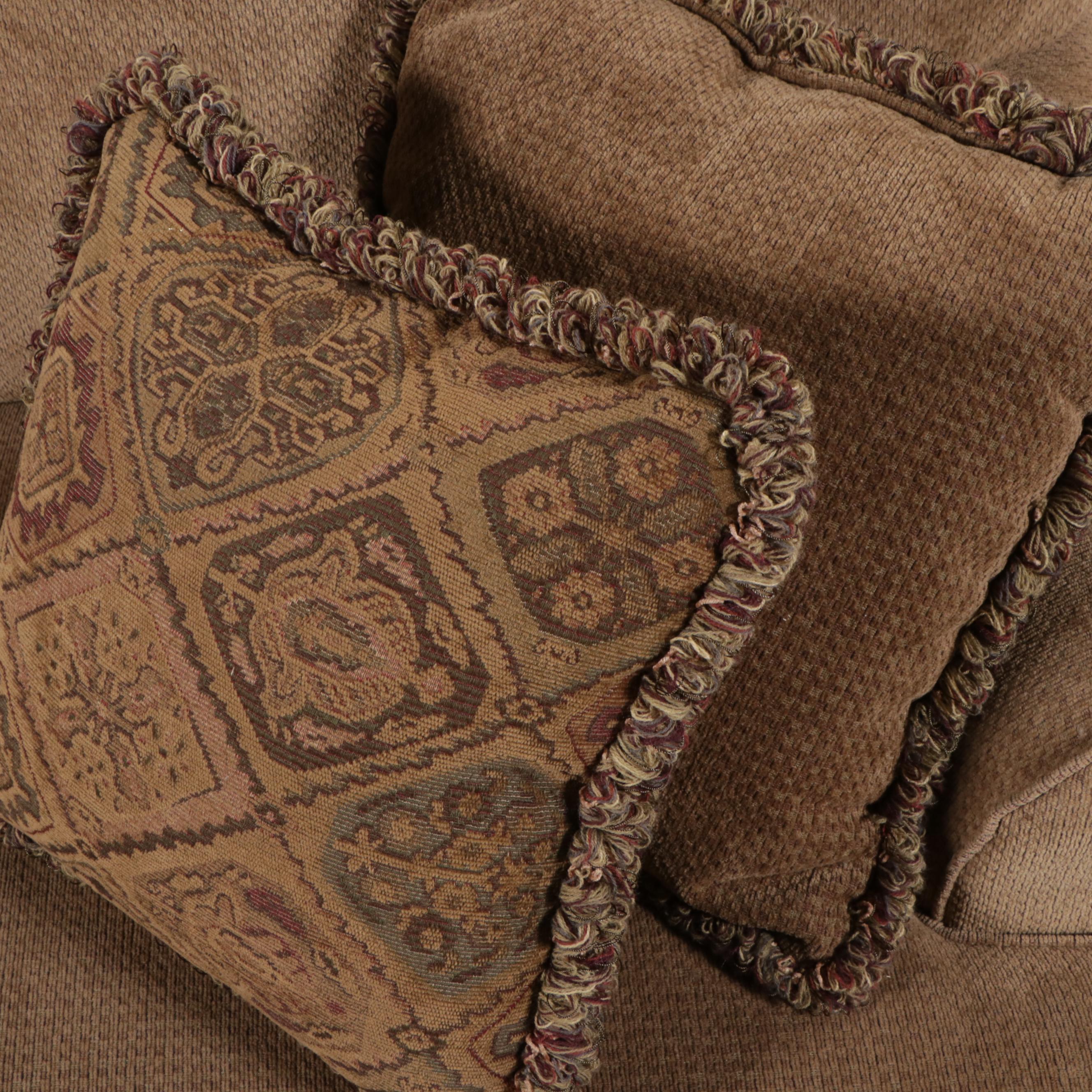 Upholstered Sofa with Nailhead Trim