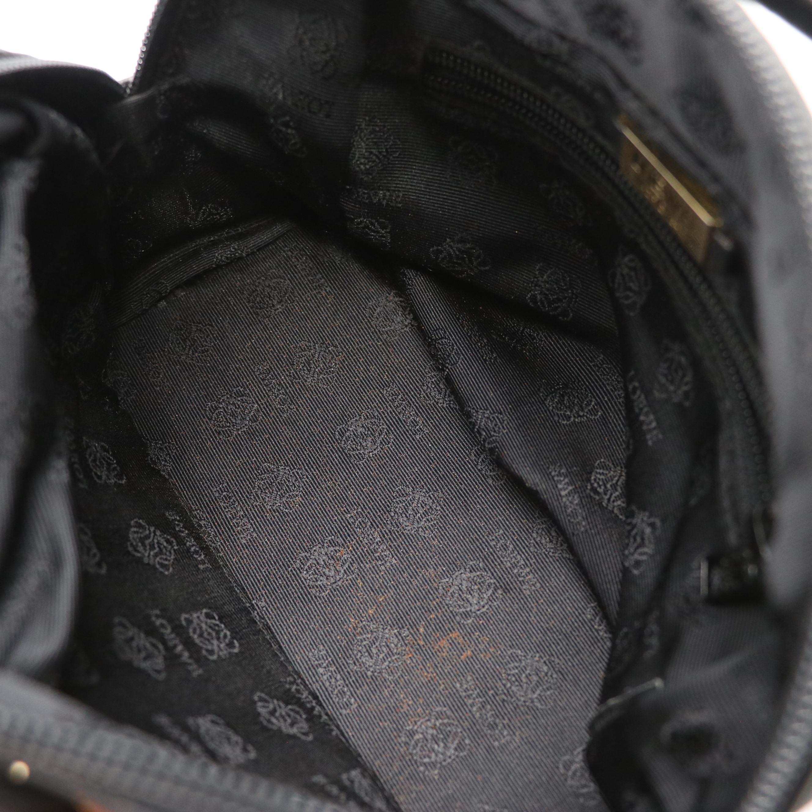 Loewe Anagram Black Nappa Leather Mini Tote