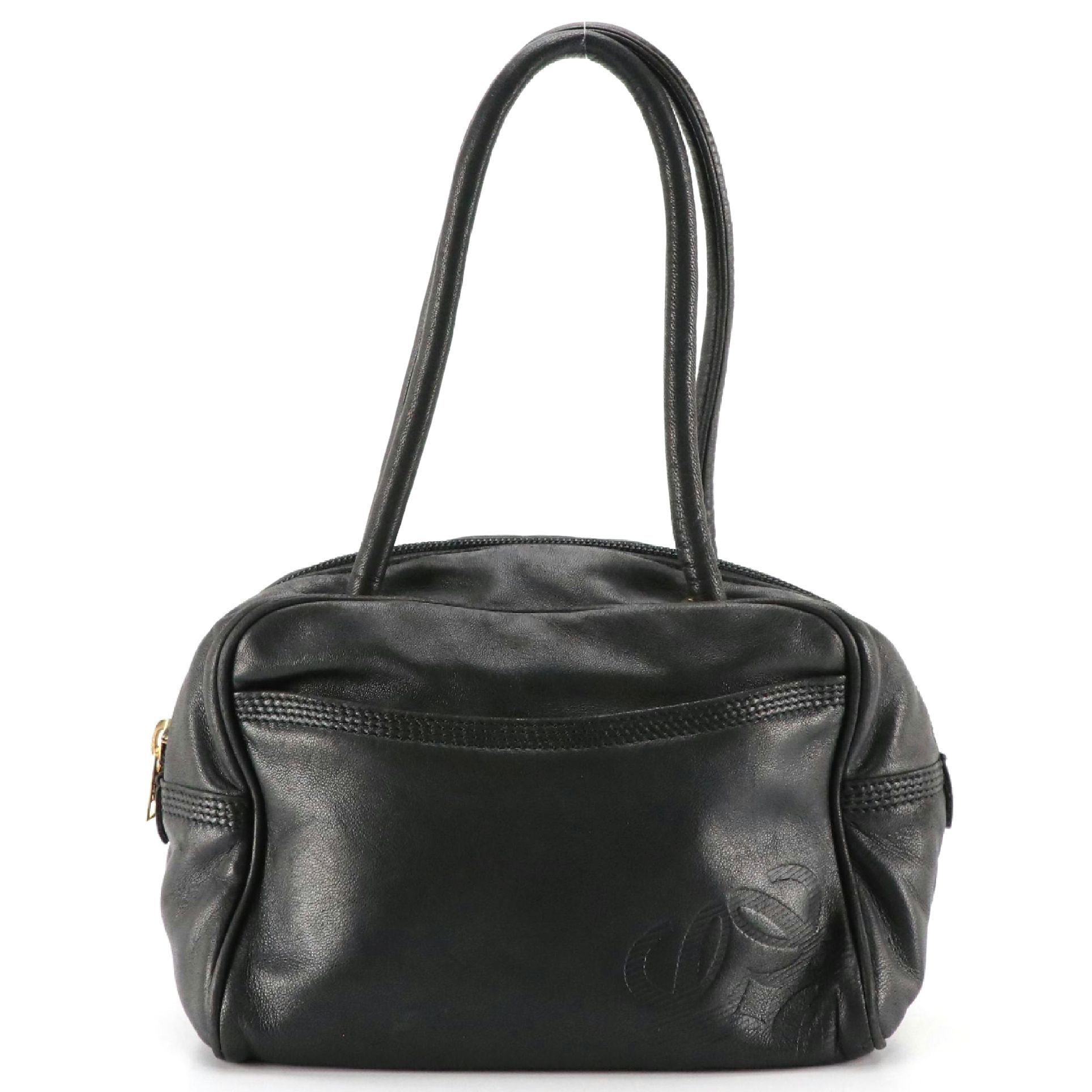 Loewe Anagram Black Nappa Leather Mini Tote