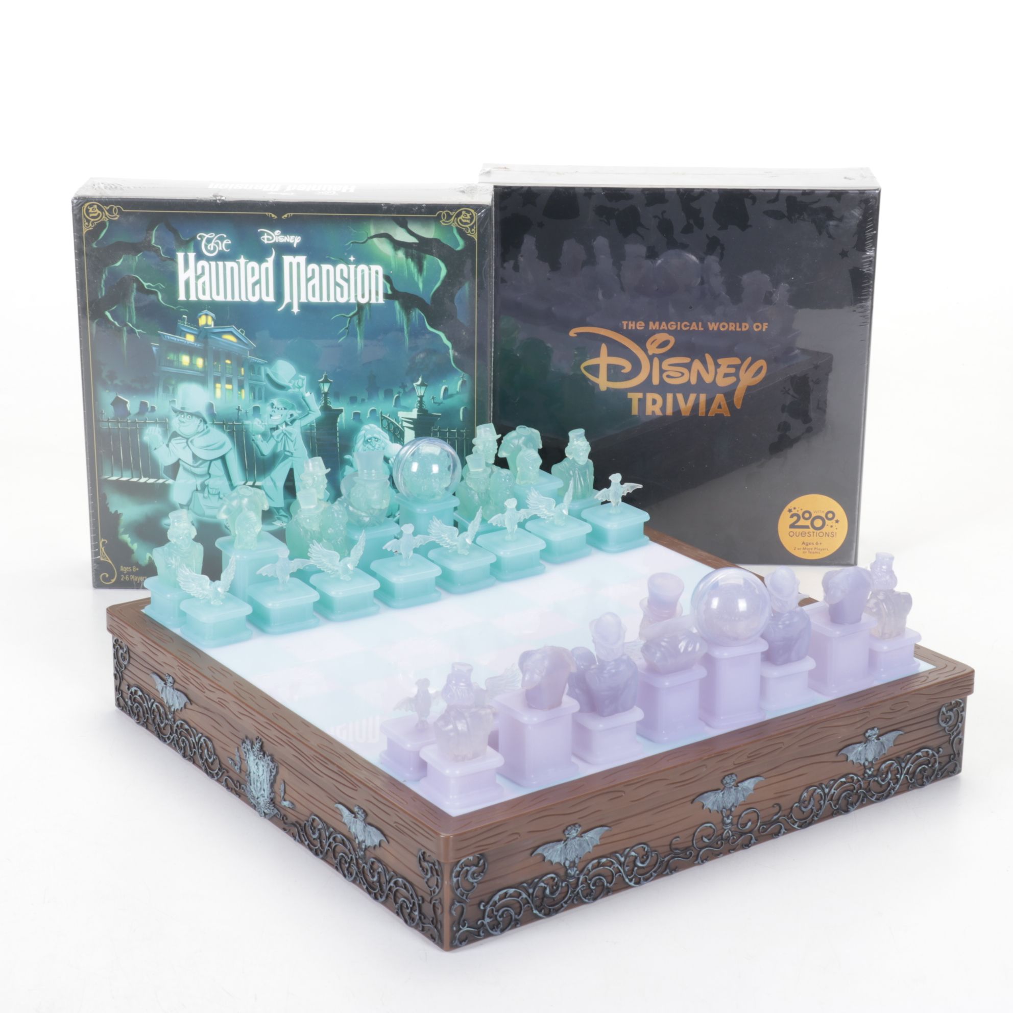 Disney's Haunted Mansion Chess Set & Board Game with Trivia Game
