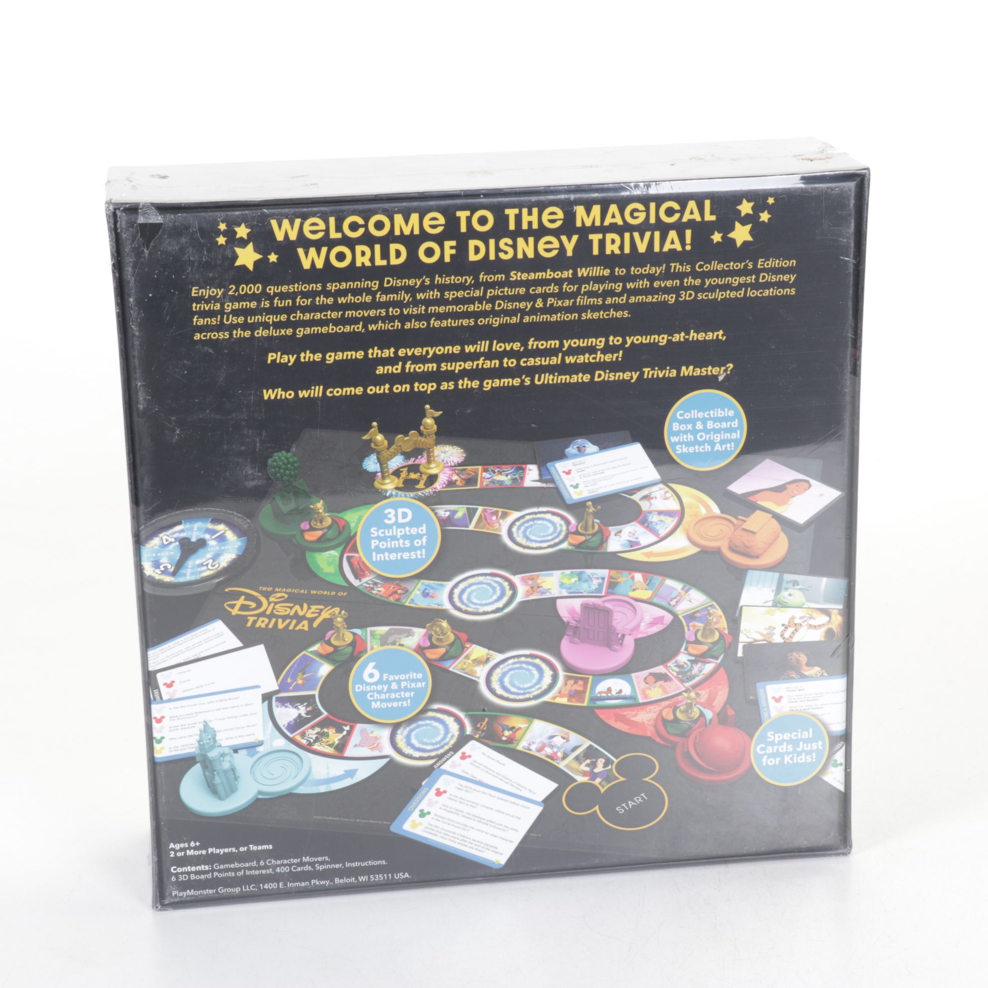 Disney's Haunted Mansion Chess Set & Board Game with Trivia Game