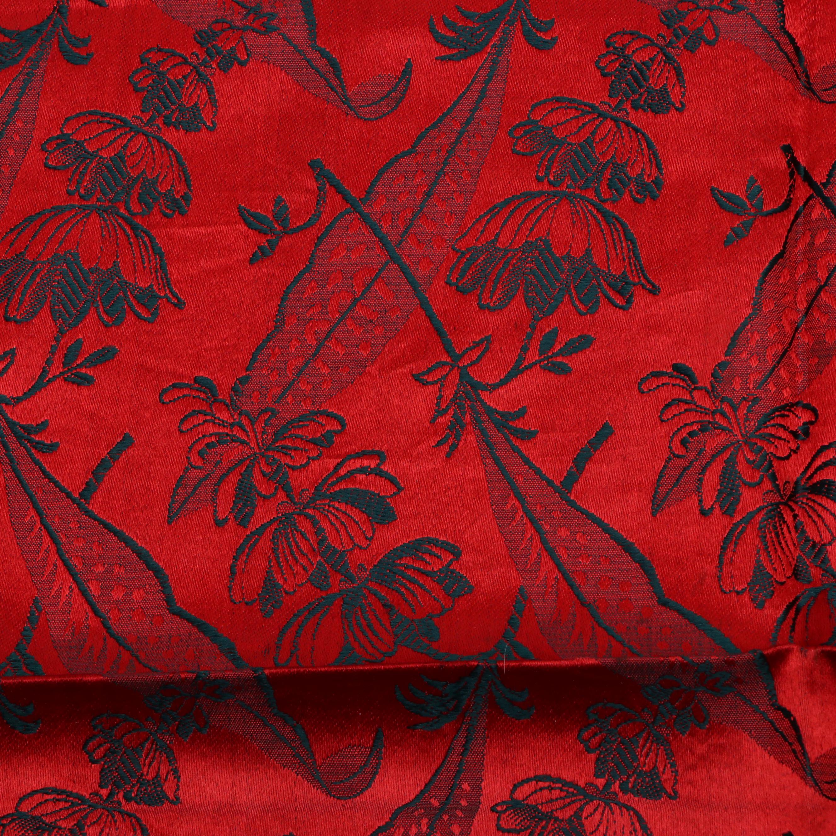 1893 World's Fair Hartman Genther Vintage Embroidered Silk Scarf