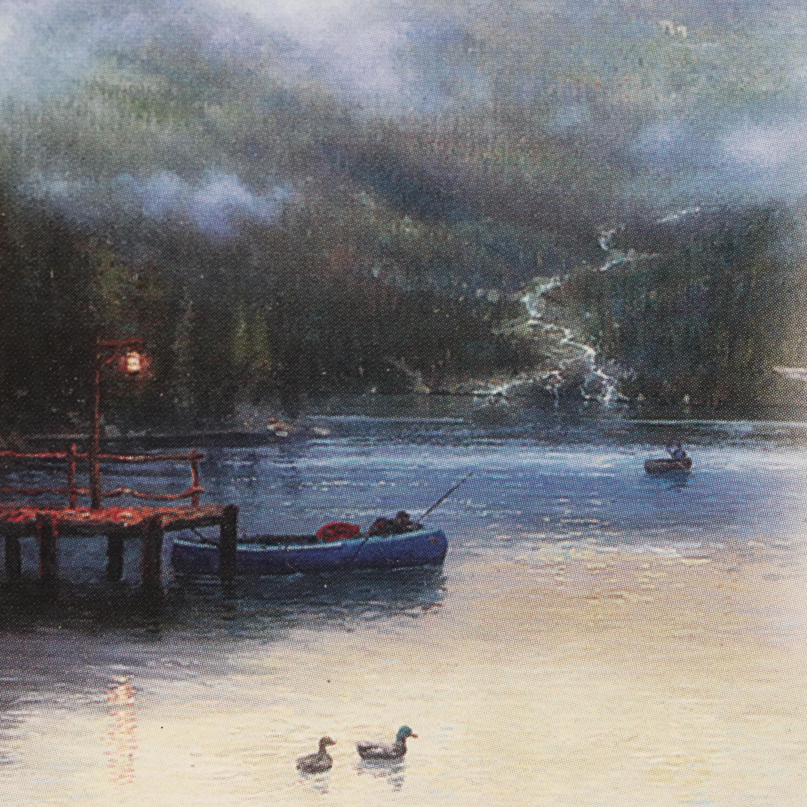 Thomas Kinkade Offset Lithograph "End of a Perfect Day III"