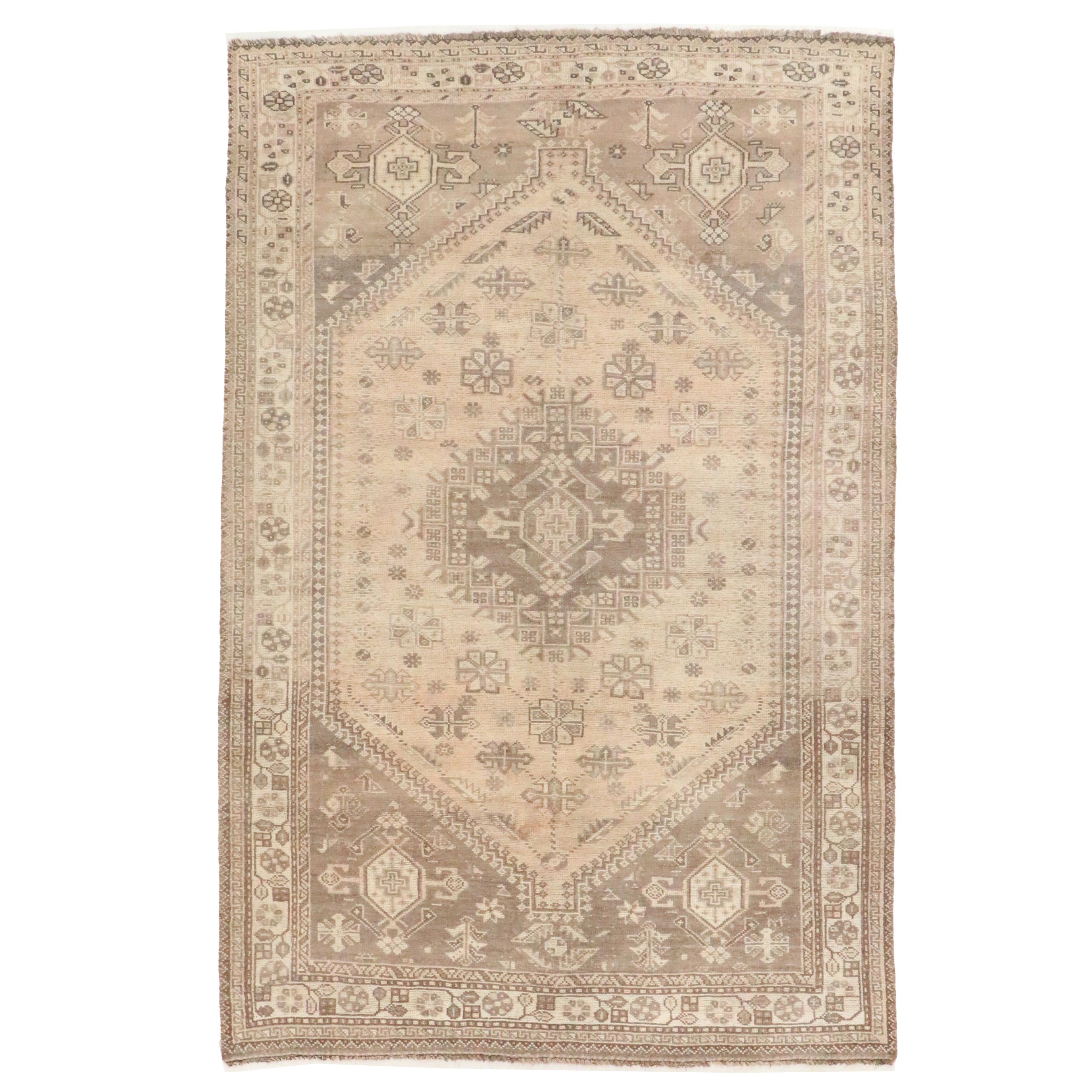 5'5 x 8'3 Hand-Knotted Afghan Tribal Area Rug