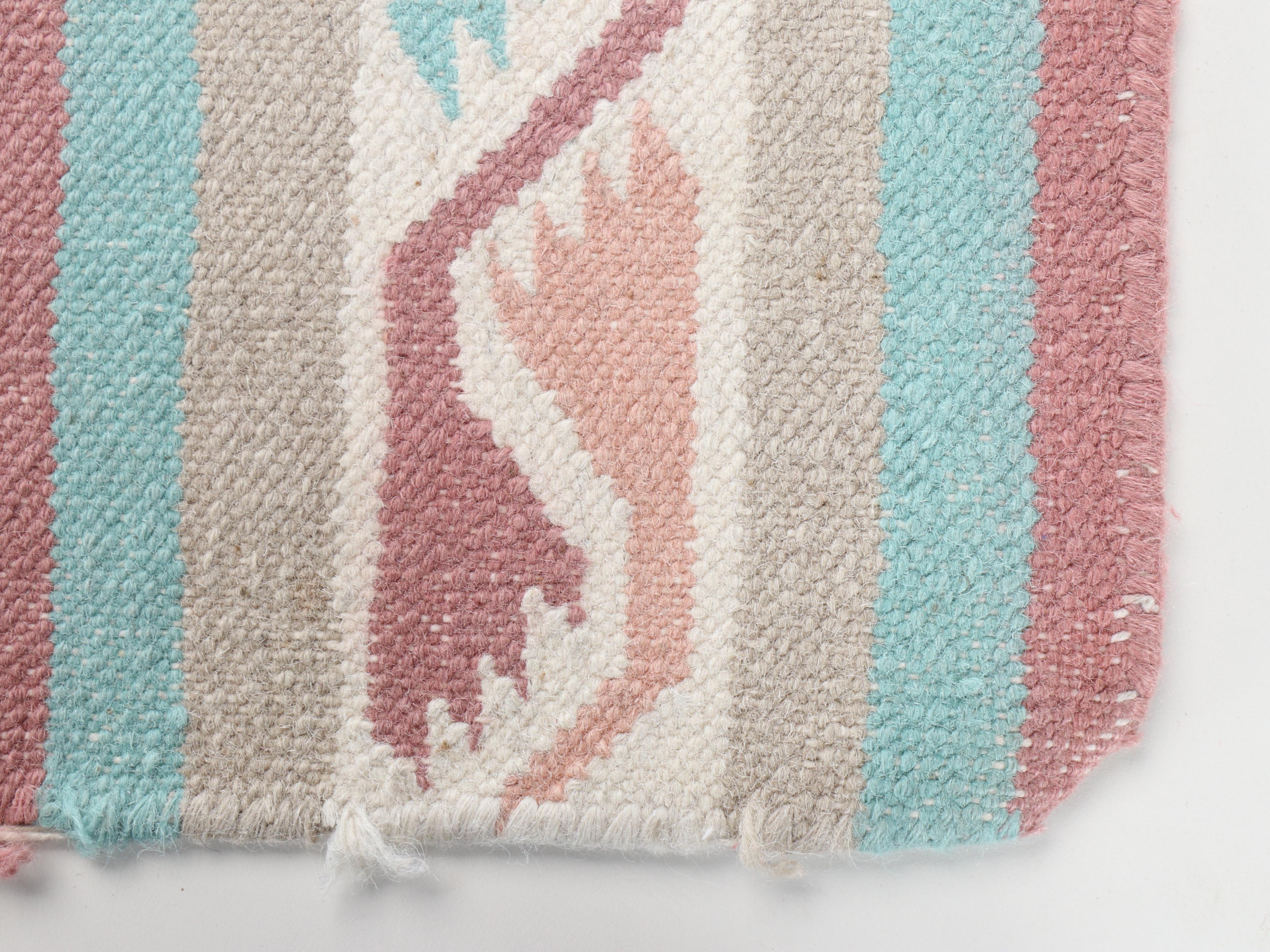 3'9 x 5'8 Handwoven Kilim Accent Rug