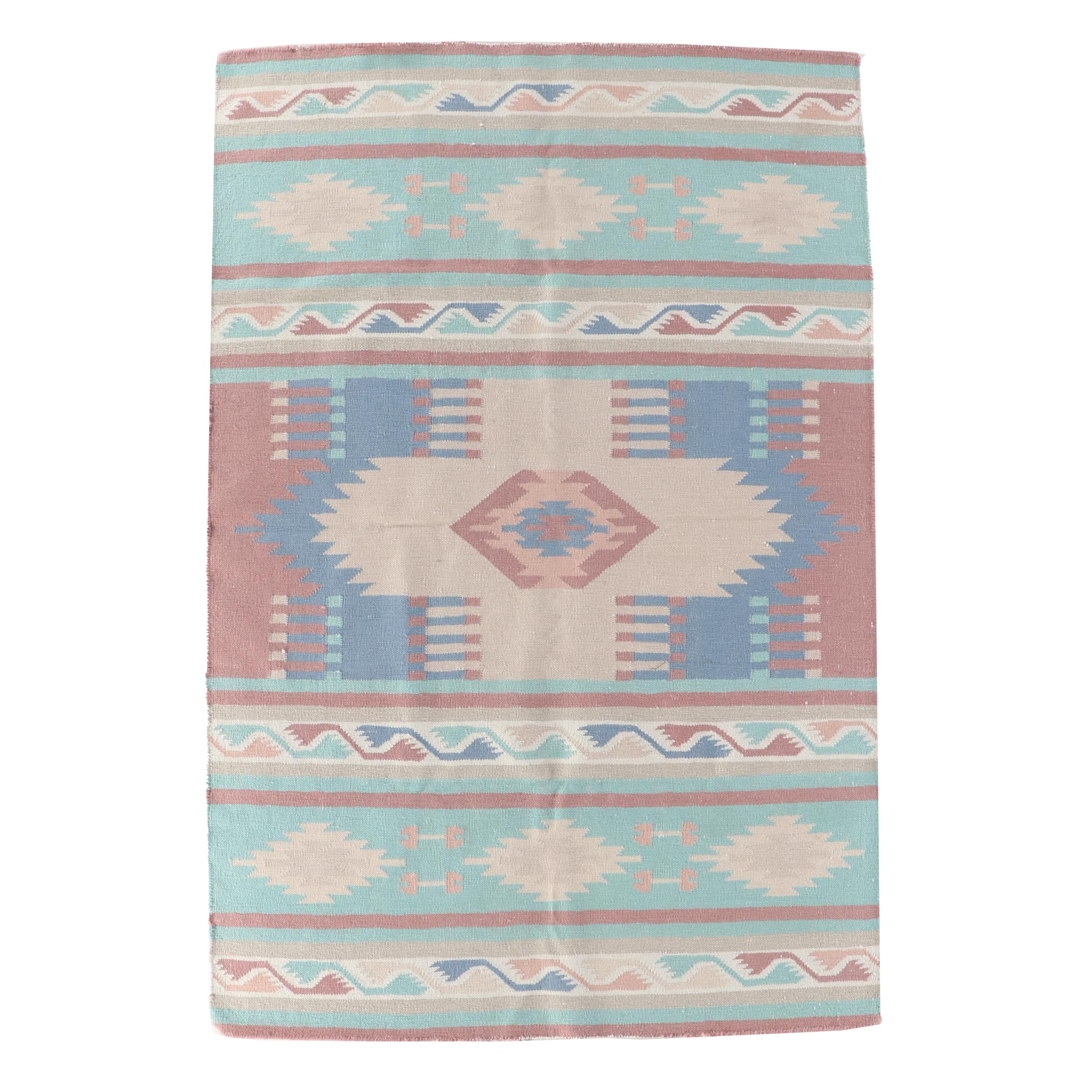 3'9 x 5'8 Handwoven Kilim Accent Rug